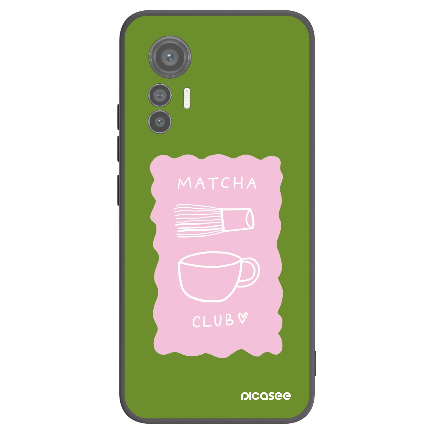 Picasee silikónový čierny obal pre Xiaomi 12 Lite - Matcha club