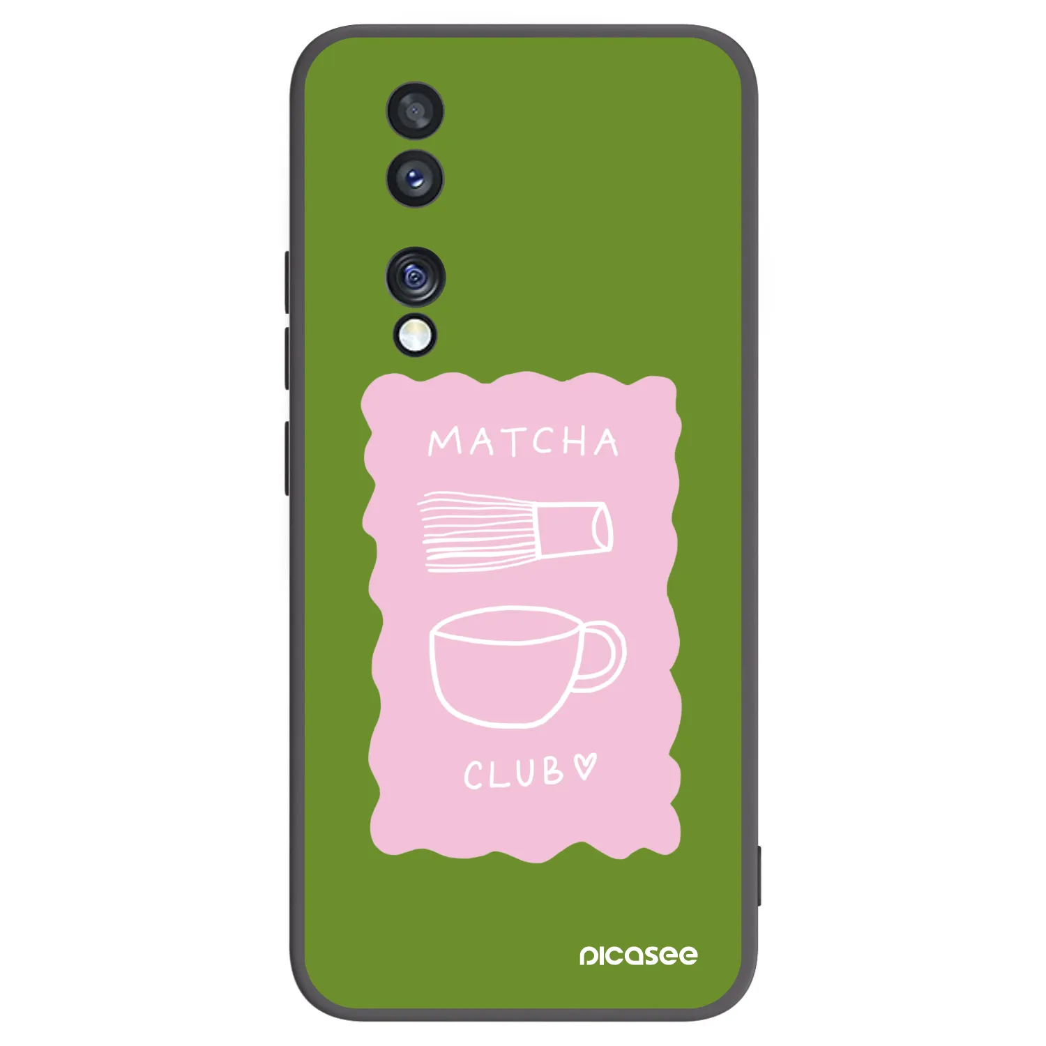 Picasee silikónový čierny obal pre Honor 70 - Matcha club