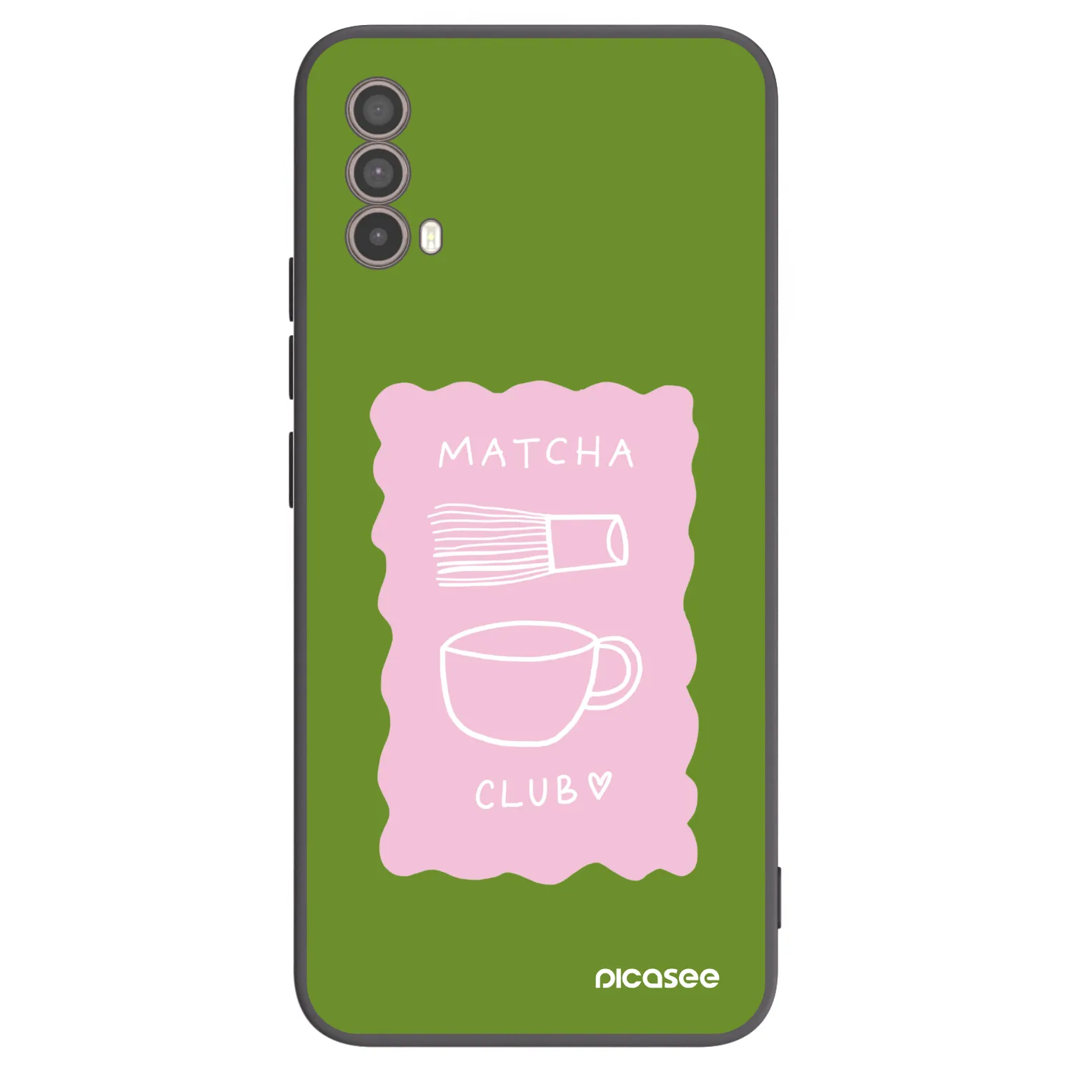 Picasee silikónový čierny obal pre Motorola Moto E40 - Matcha club