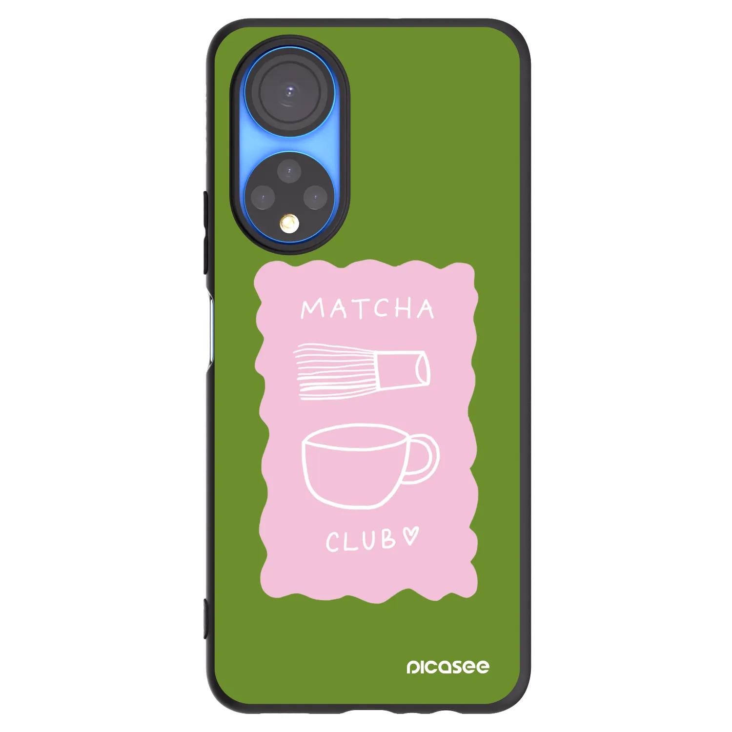 Picasee silikónový čierny obal pre Honor X7 - Matcha club