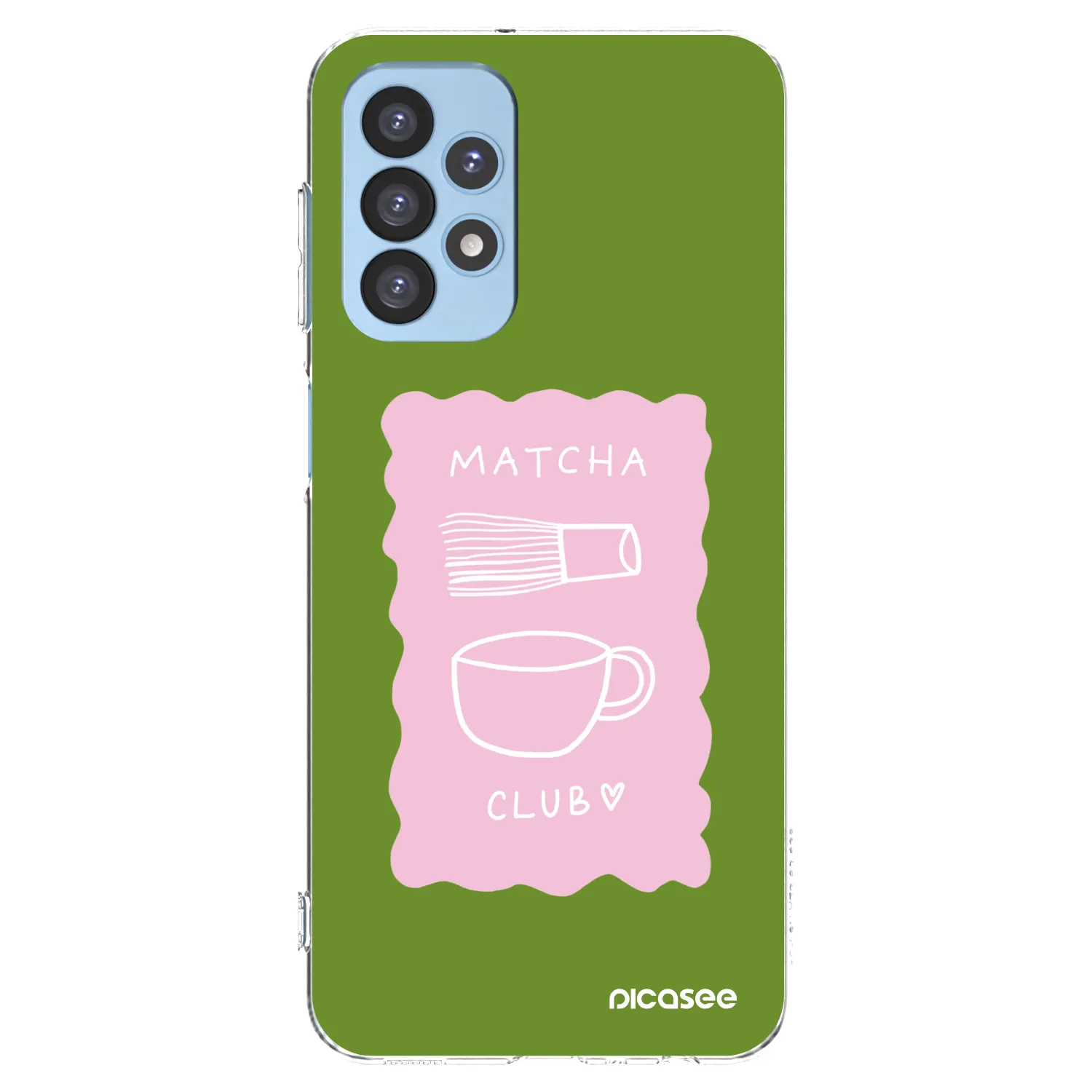 Picasee silikónový prehľadný obal pre Samsung Galaxy A23 A235F 4G - Matcha club