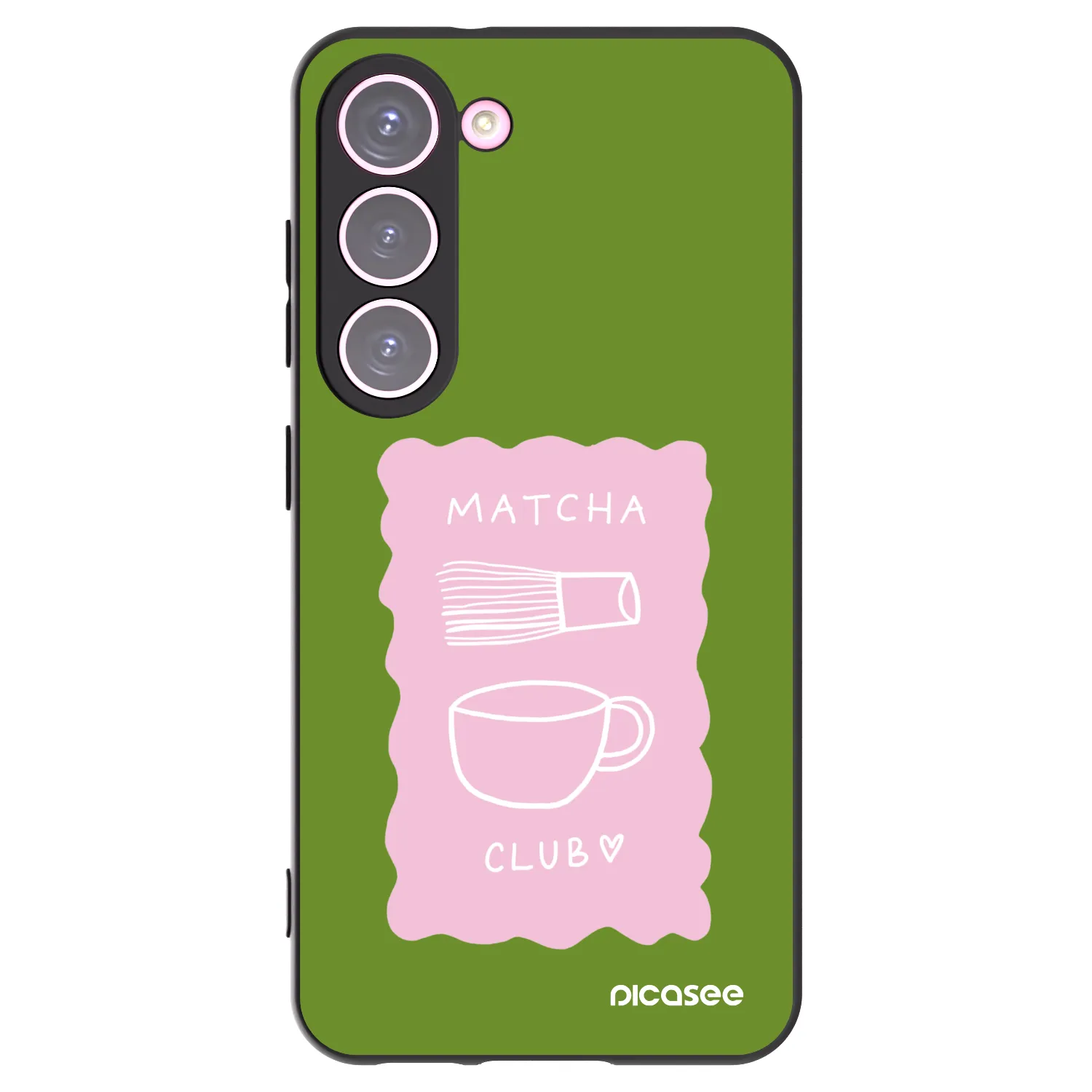 Picasee silikónový čierny obal pre Samsung Galaxy S23 5G - Matcha club
