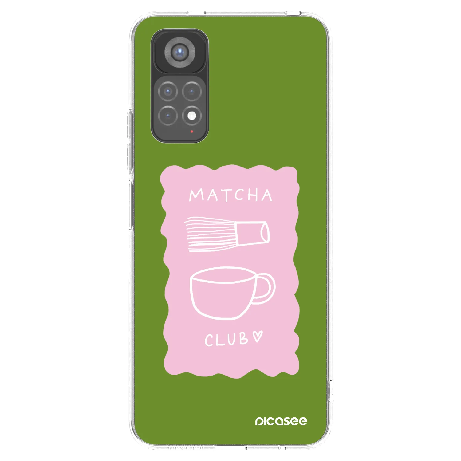 Picasee silikónový prehľadný obal pre Xiaomi Redmi Note 11S 5G - Matcha club