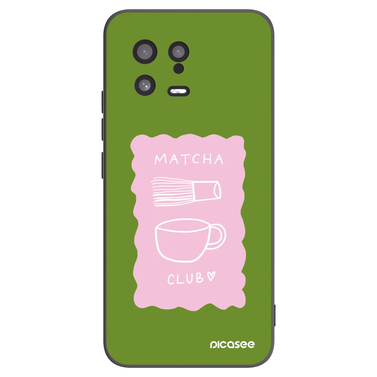 Picasee silikónový čierny obal pre Xiaomi 13 - Matcha club