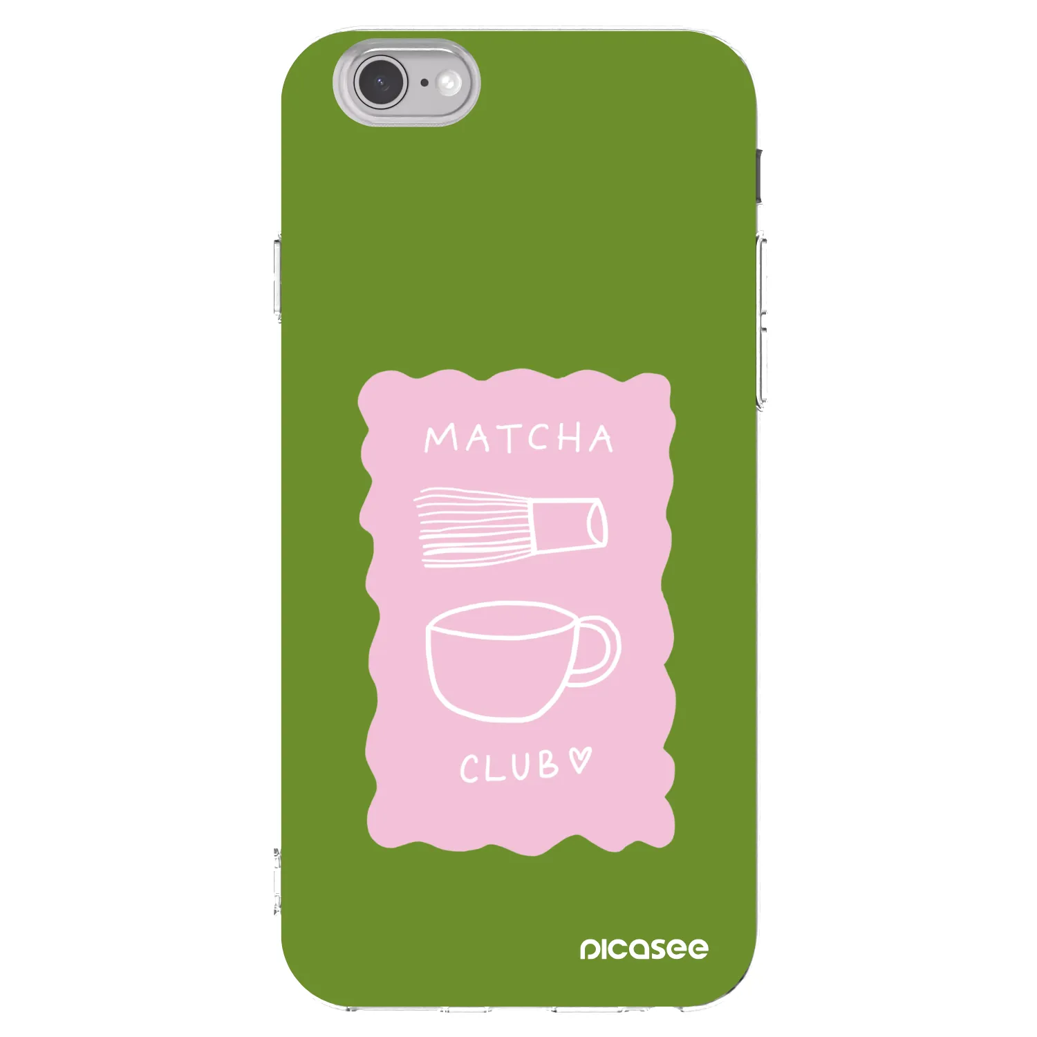 Picasee silikónový prehľadný obal pre Apple iPhone 6/6S - Matcha club