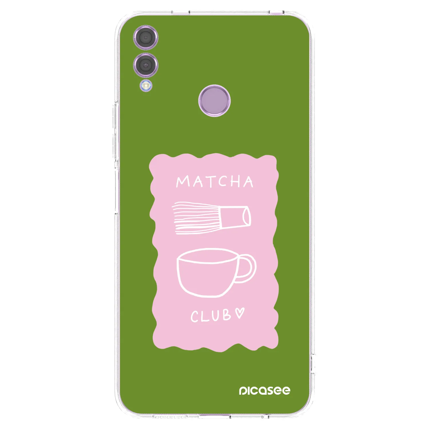 Picasee silikónový prehľadný obal pre Honor 8X - Matcha club