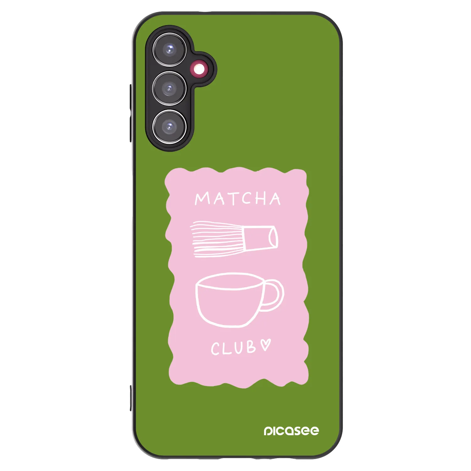 Picasee silikónový čierny obal pre Samsung Galaxy A14 4G A145R - Matcha club