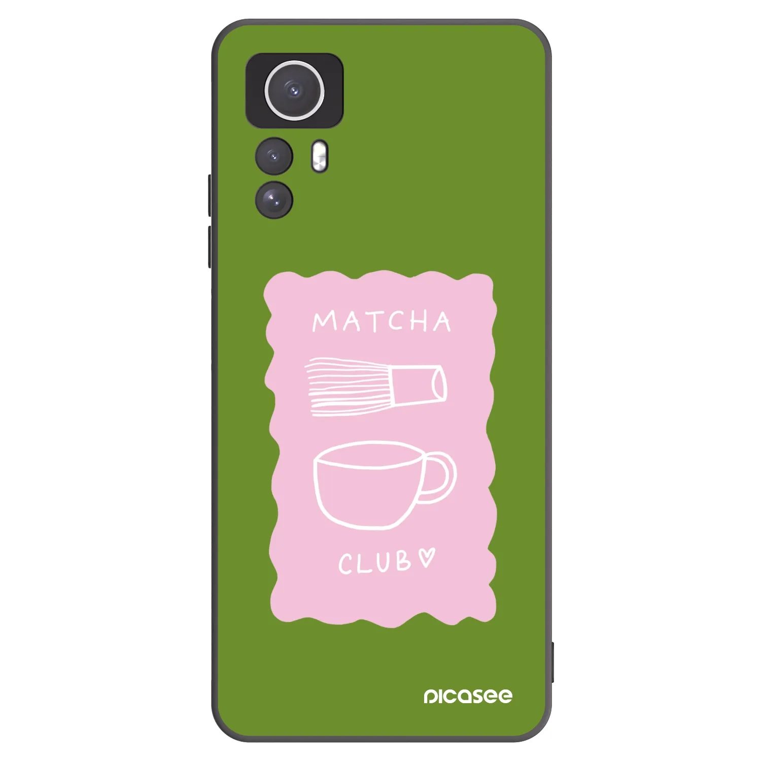 Picasee silikónový čierny obal pre Xiaomi Redmi Note 12S - Matcha club