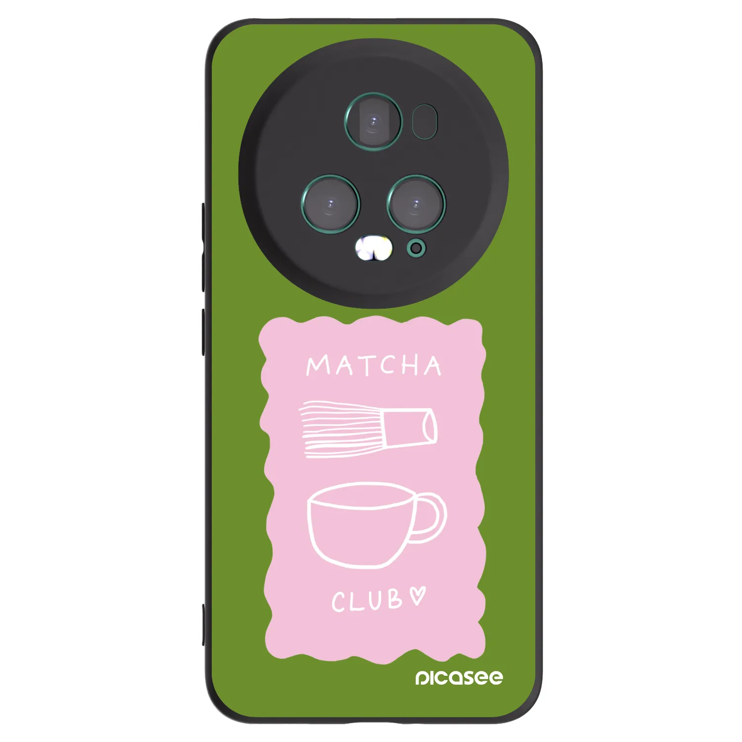 Picasee silikónový čierny obal pre Honor Magic5 Pro - Matcha club