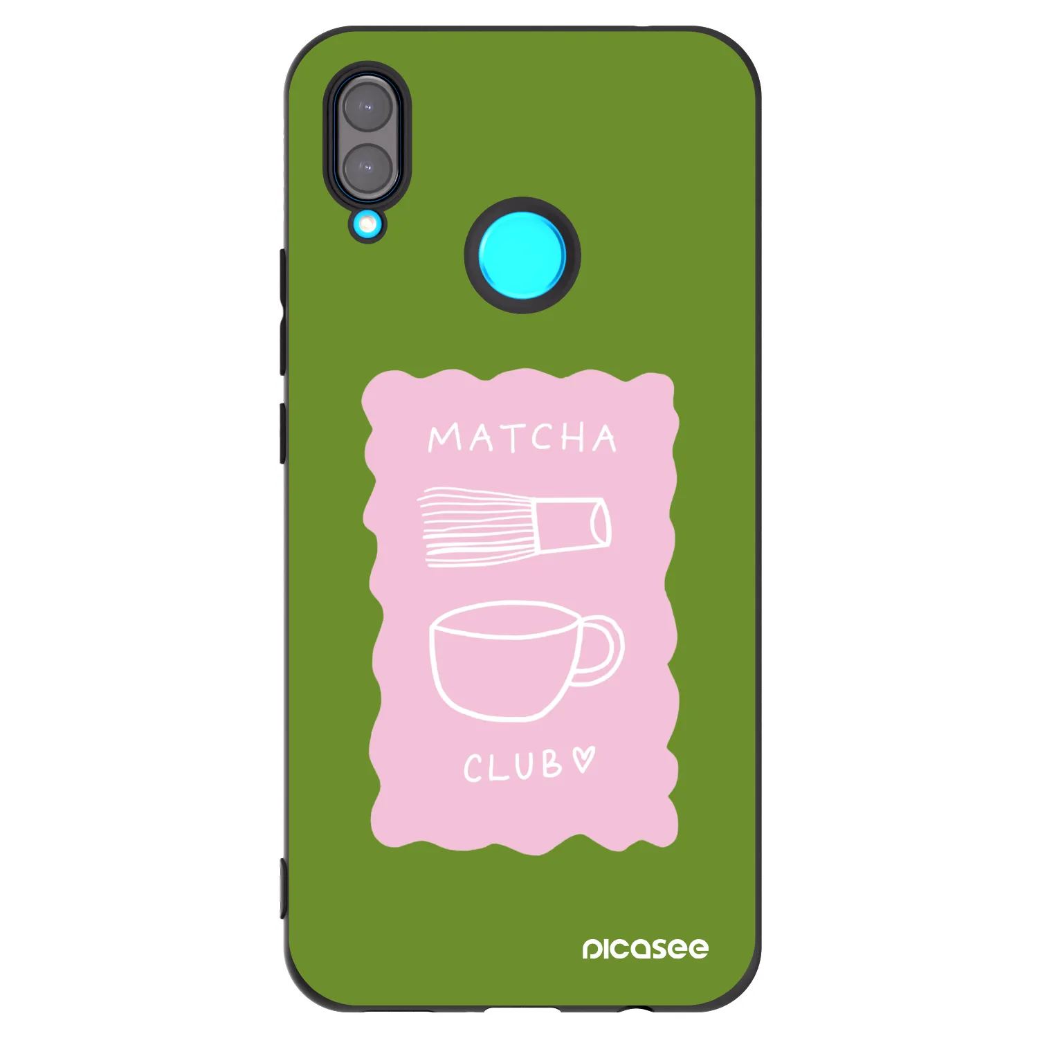 Picasee silikónový čierny obal pre Huawei Nova 3i - Matcha club