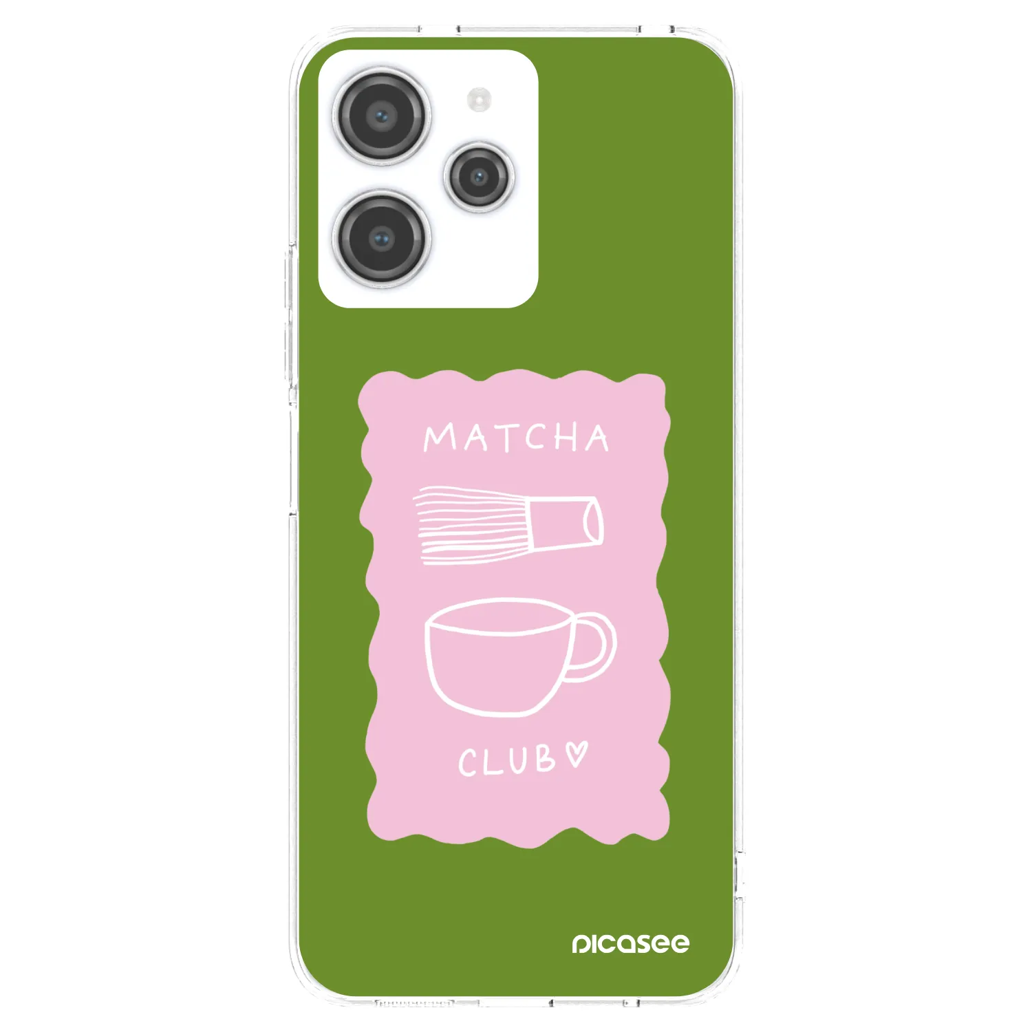 Picasee silikónový prehľadný obal pre Xiaomi Redmi 12 4G - Matcha club