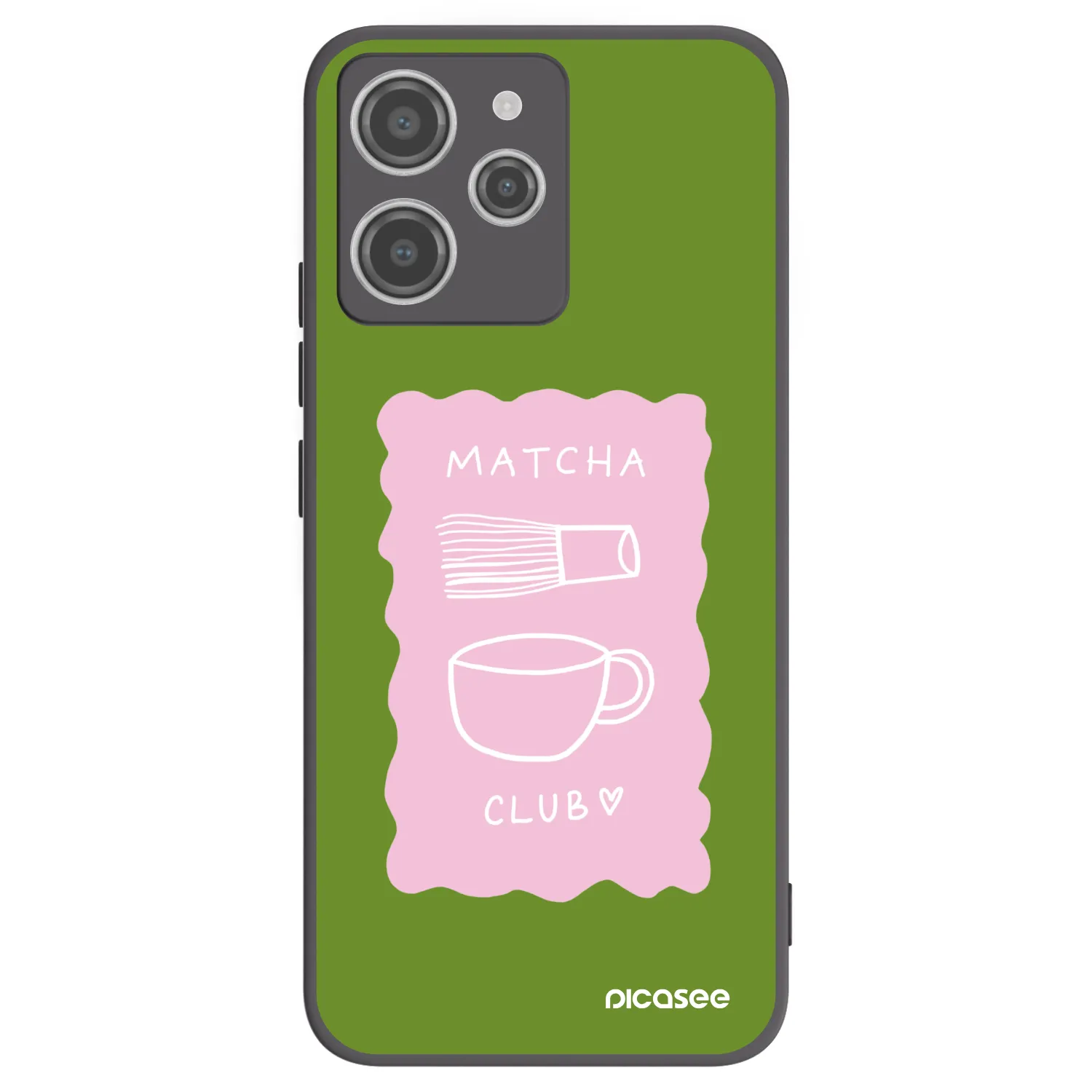 Picasee silikónový čierny obal pre Xiaomi Redmi 12 4G - Matcha club