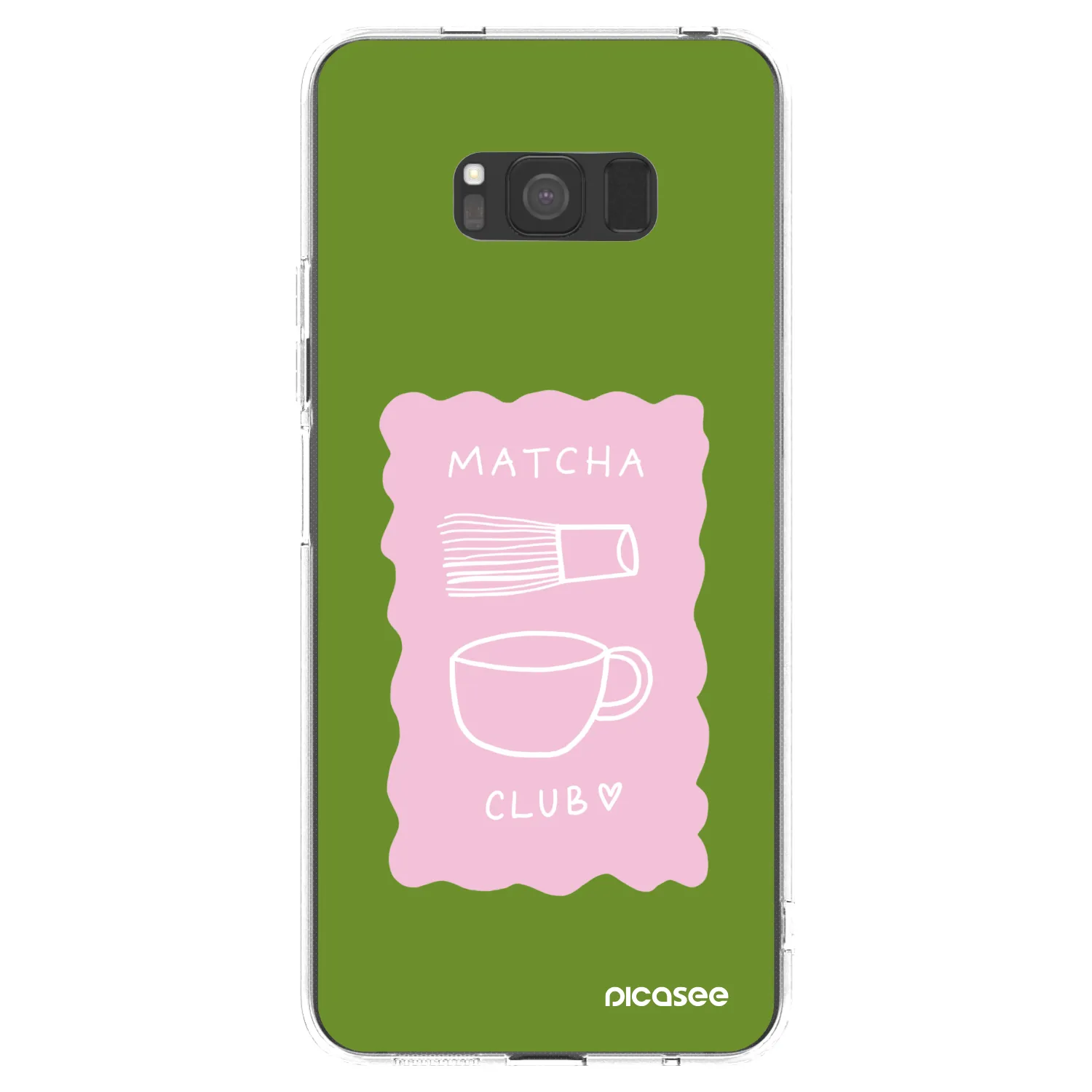 Picasee silikónový prehľadný obal pre Samsung Galaxy S8 G950F - Matcha club