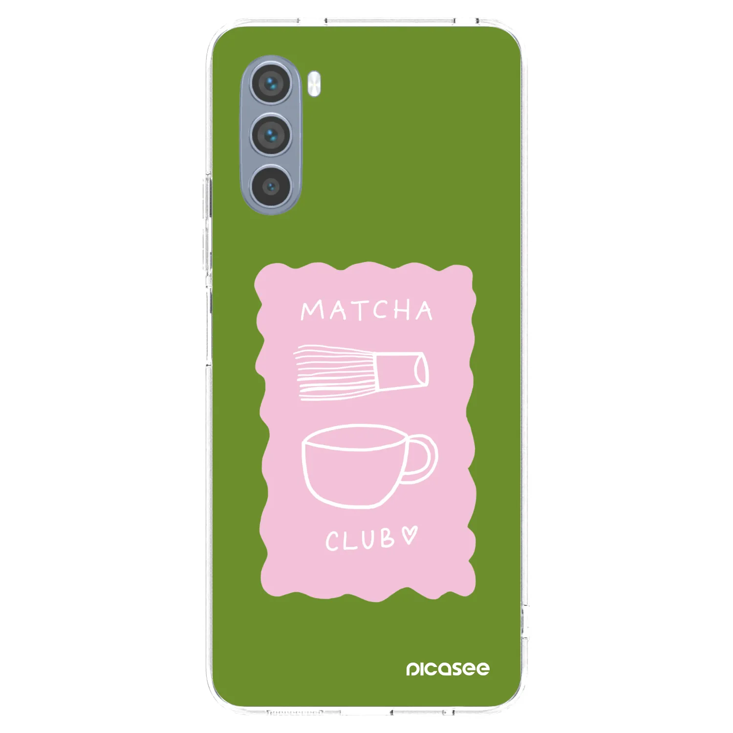 Picasee silikónový prehľadný obal pre Motorola Moto G62 - Matcha club