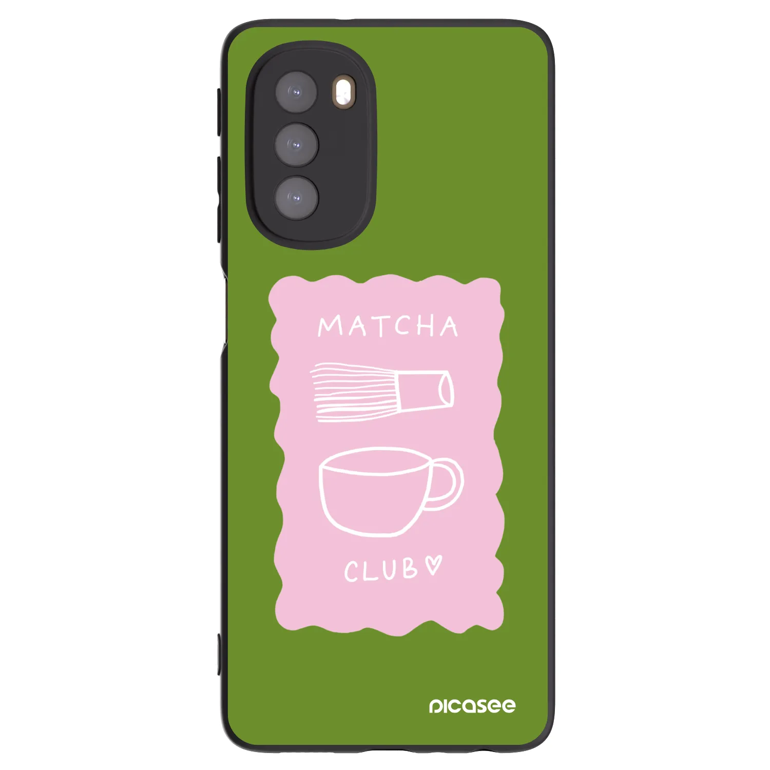 Picasee silikónový čierny obal pre Motorola Moto G51 - Matcha club