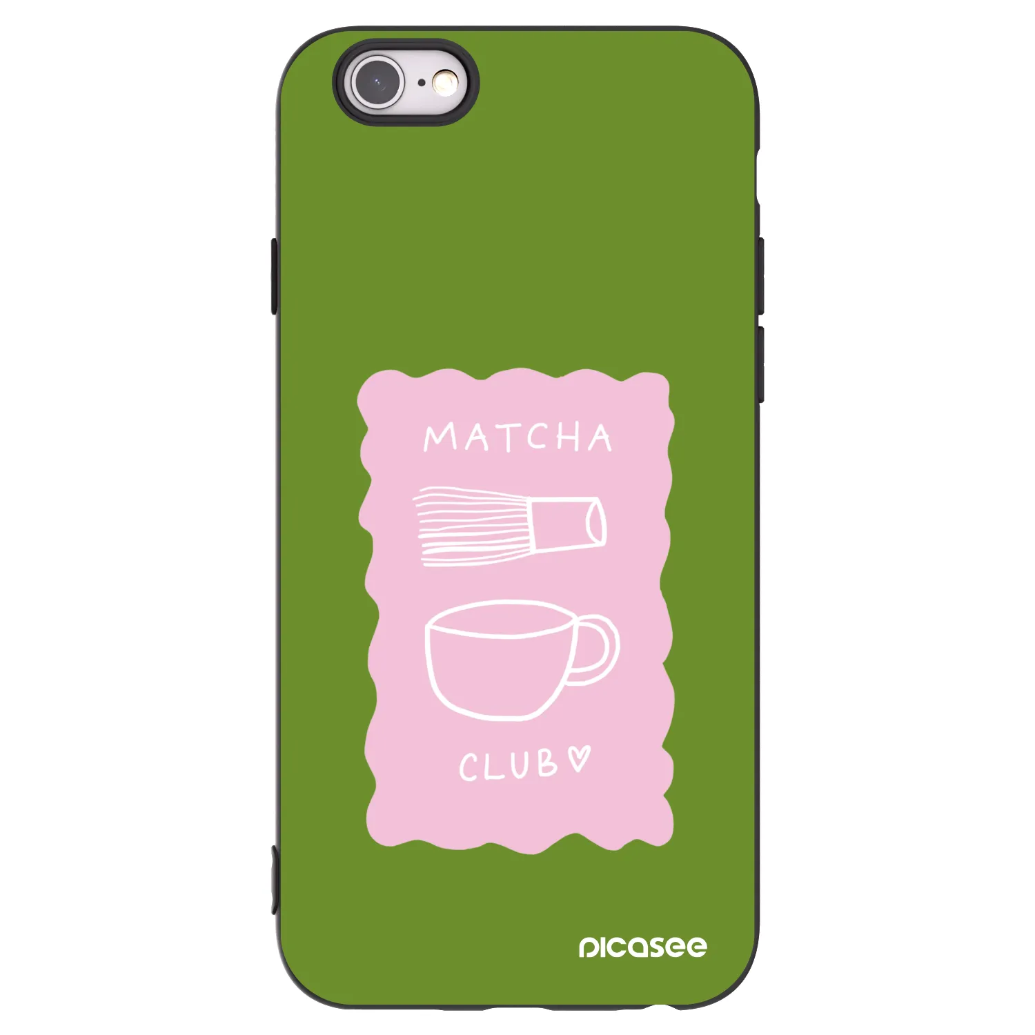 Picasee silikónový čierny obal pre Apple iPhone 6/6S - Matcha club