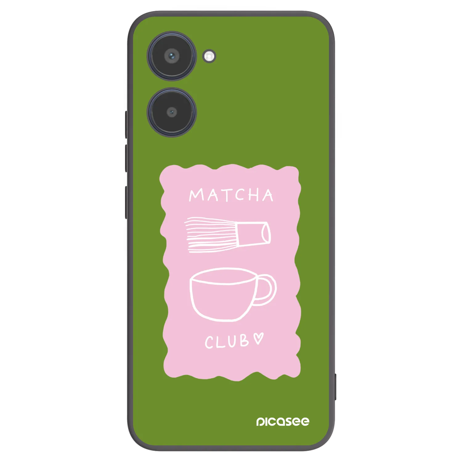 Picasee silikónový čierny obal pre Realme 10 4G - Matcha club