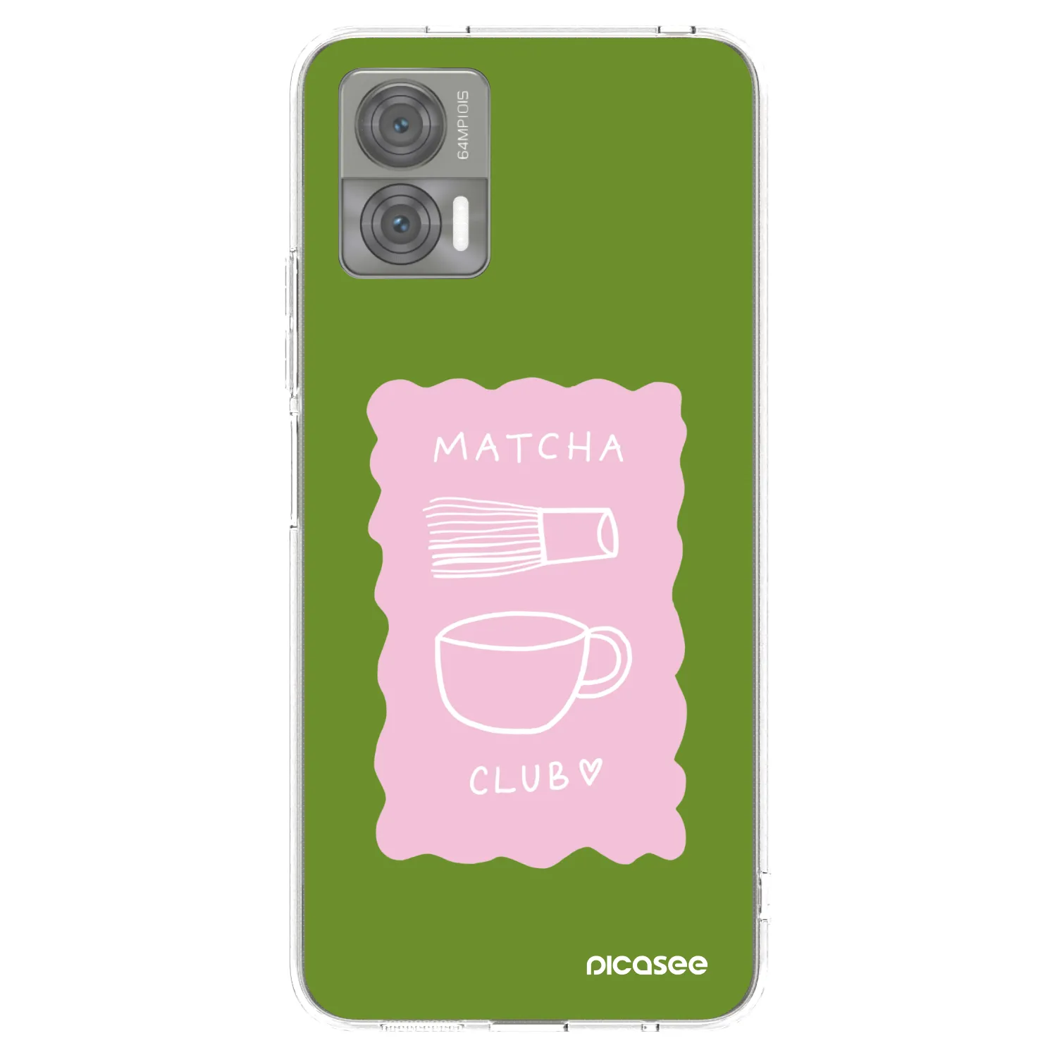 Picasee silikónový prehľadný obal pre Motorola Edge 30 Neo - Matcha club