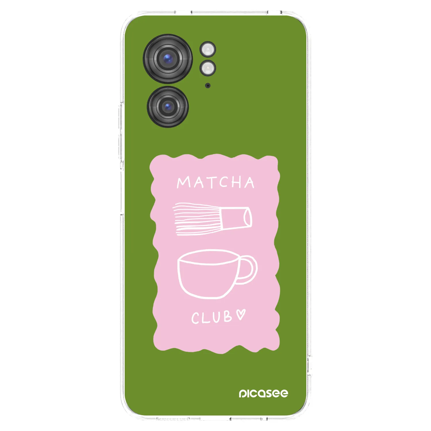 Picasee silikónový prehľadný obal pre Motorola Edge 40 - Matcha club