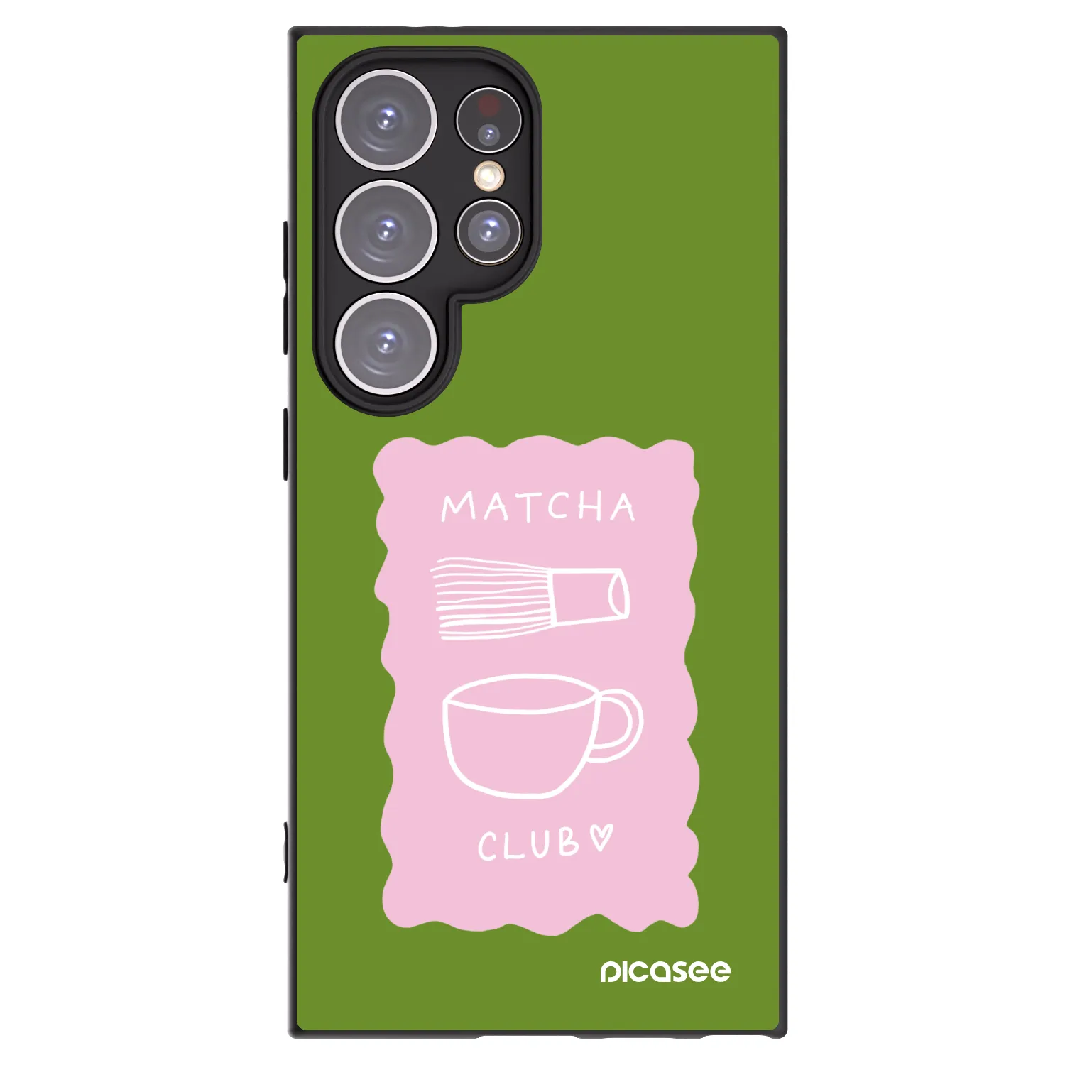 Picasee silikónový čierny obal pre Samsung Galaxy S24 Ultra S928B 5G - Matcha club