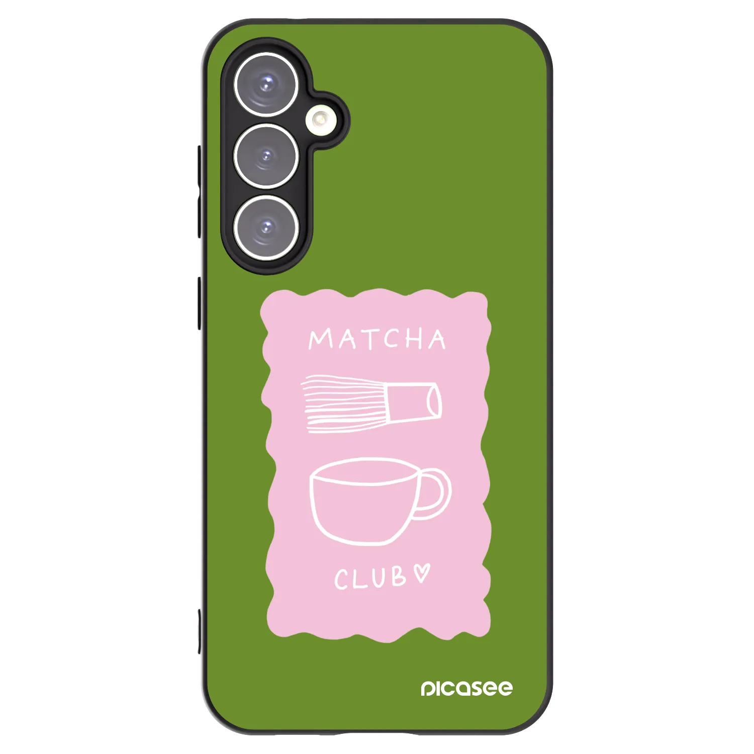 Picasee silikónový čierny obal pre Samsung Galaxy S23 FE S711B - Matcha club