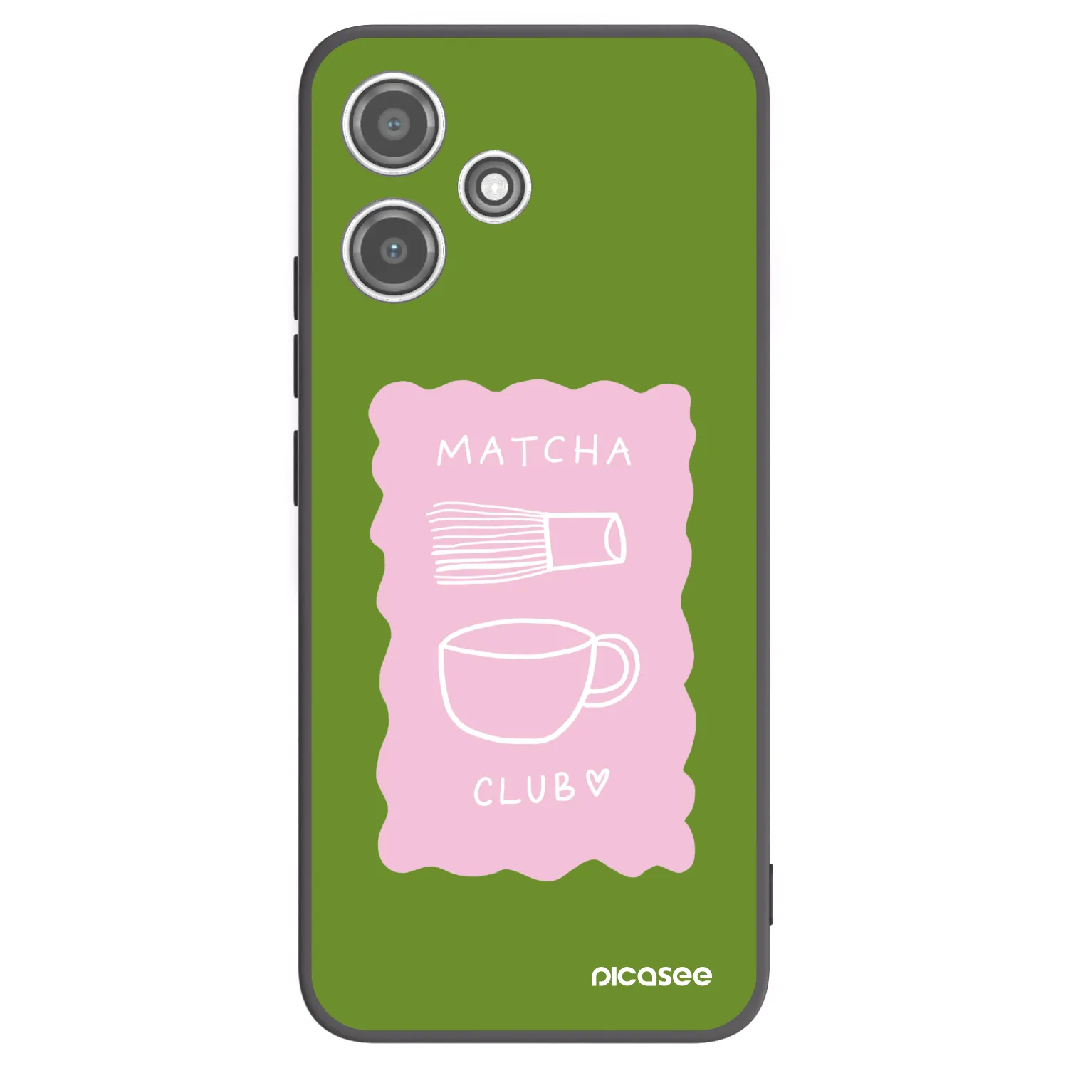 Picasee silikónový čierny obal pre Xiaomi Redmi 12 5G - Matcha club