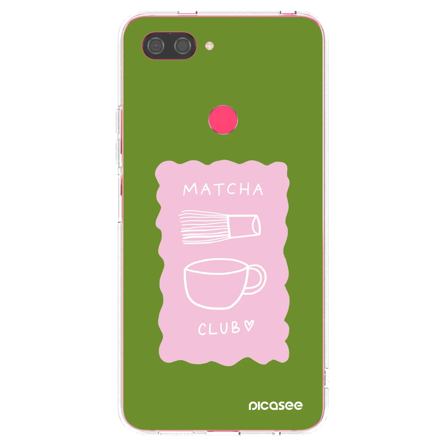 Picasee silikónový prehľadný obal pre Xiaomi Mi 8 Lite - Matcha club
