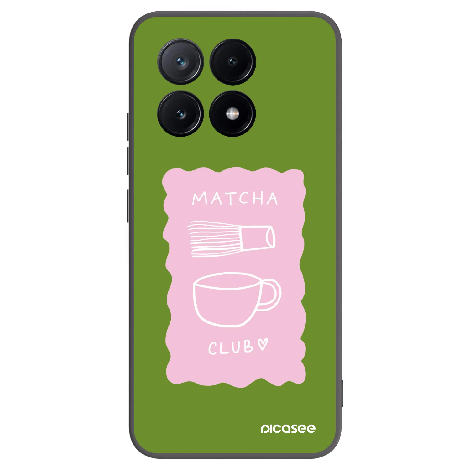 Picasee silikónový čierny obal pre Xiaomi Poco X6 Pro - Matcha club