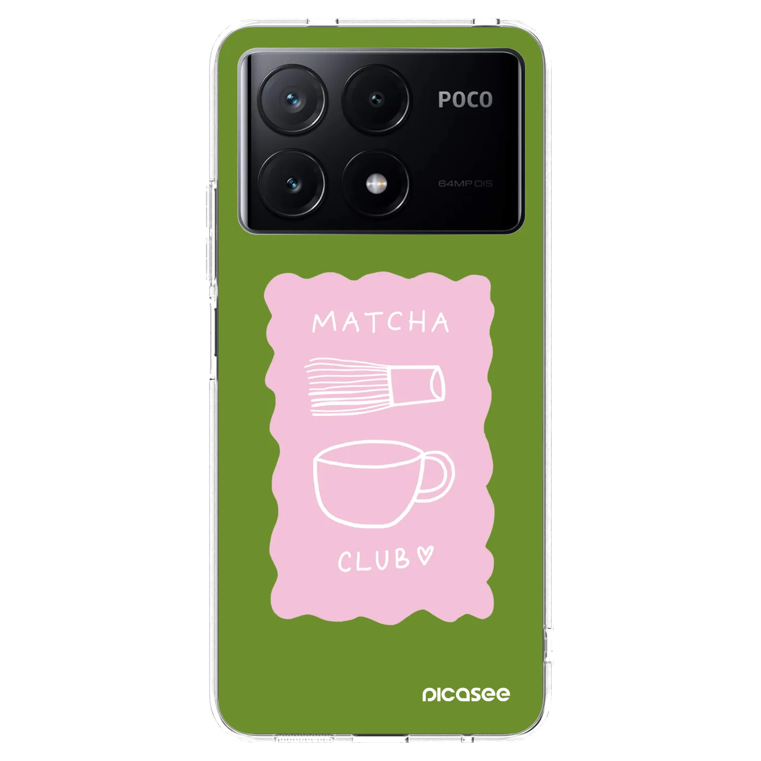 Picasee silikónový prehľadný obal pre Xiaomi Poco X6 Pro - Matcha club