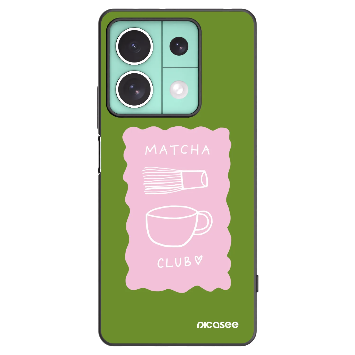 Picasee silikónový čierny obal pre Xiaomi Redmi Note 13 5G - Matcha club