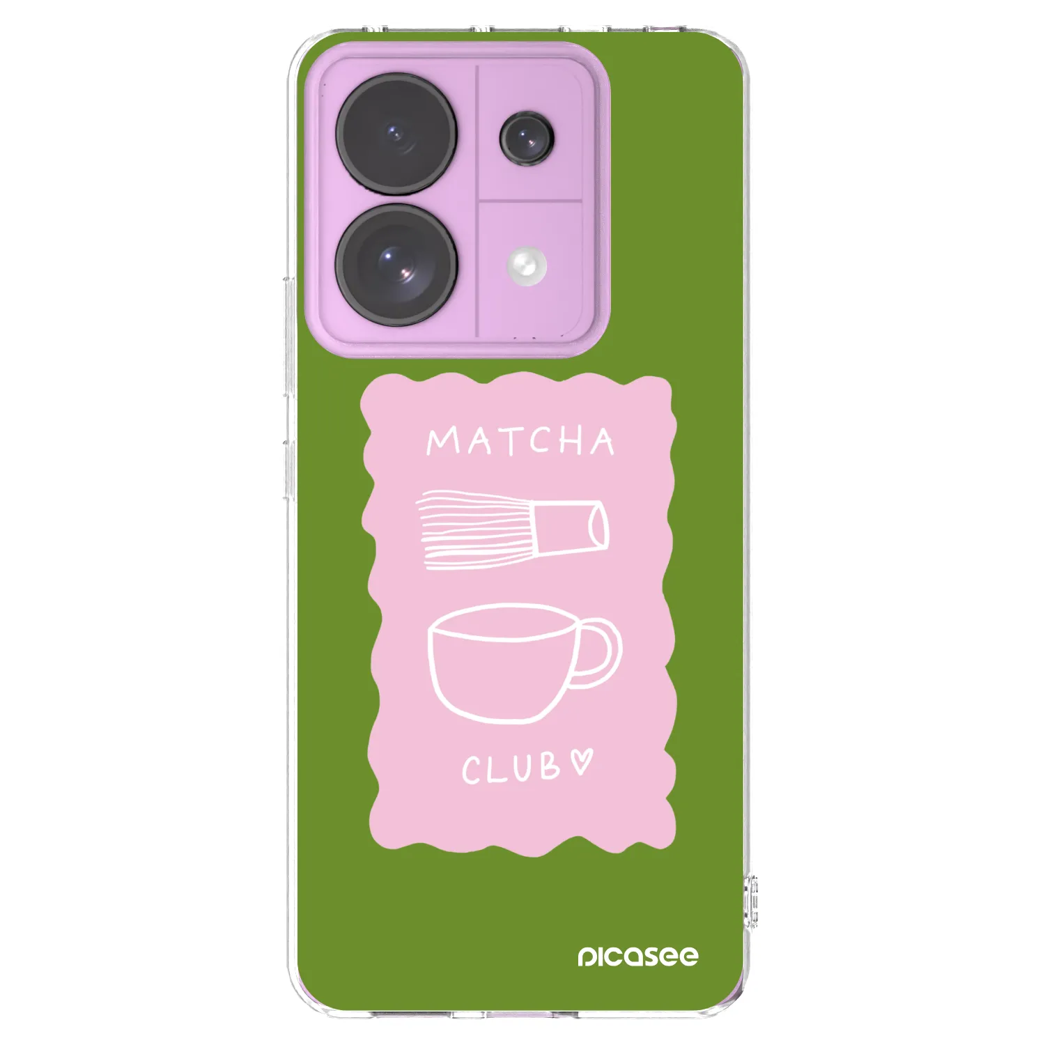 Picasee silikónový prehľadný obal pre Xiaomi Redmi Note 13 Pro 5G - Matcha club