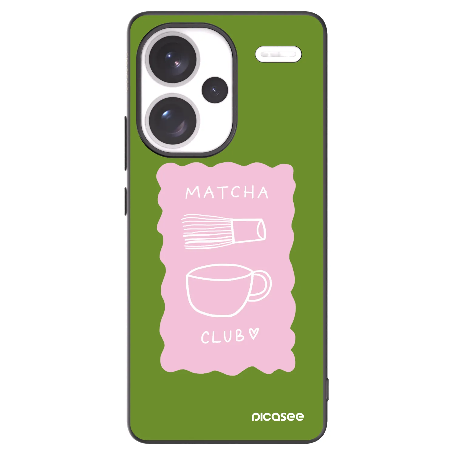 Picasee silikónový čierny obal pre Xiaomi Redmi Note 13 Pro+ 5G - Matcha club