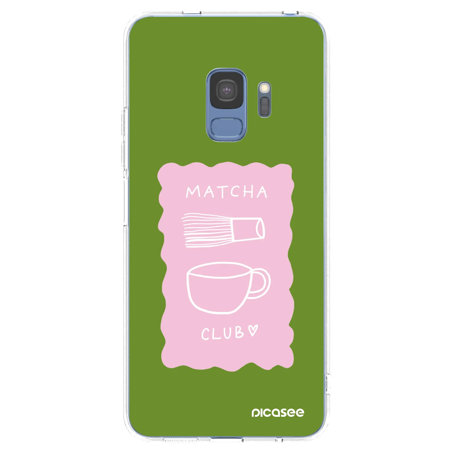 Picasee silikónový prehľadný obal pre Samsung Galaxy S9 G960F - Matcha club