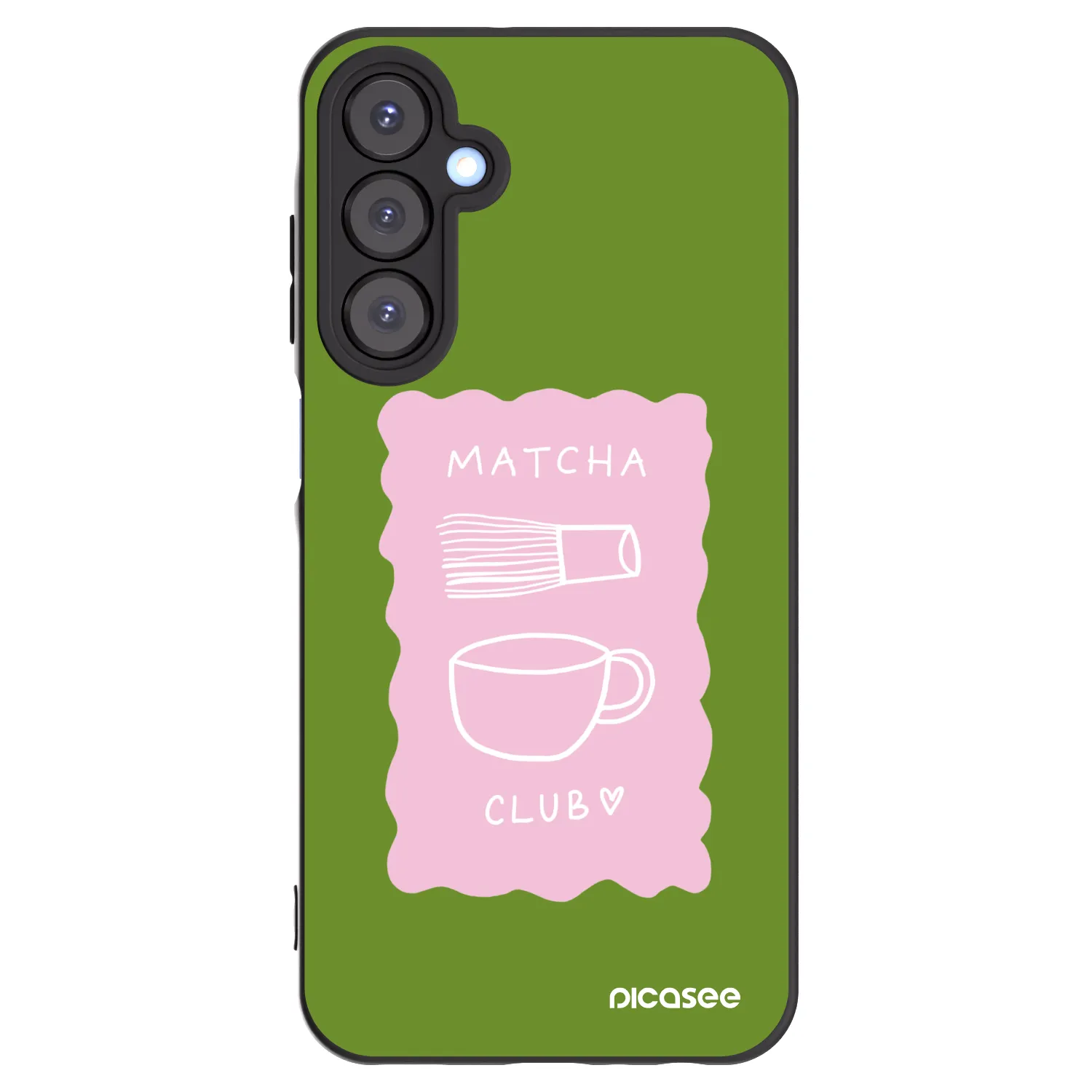 Picasee silikónový čierny obal pre Samsung Galaxy A25 A256B 5G - Matcha club