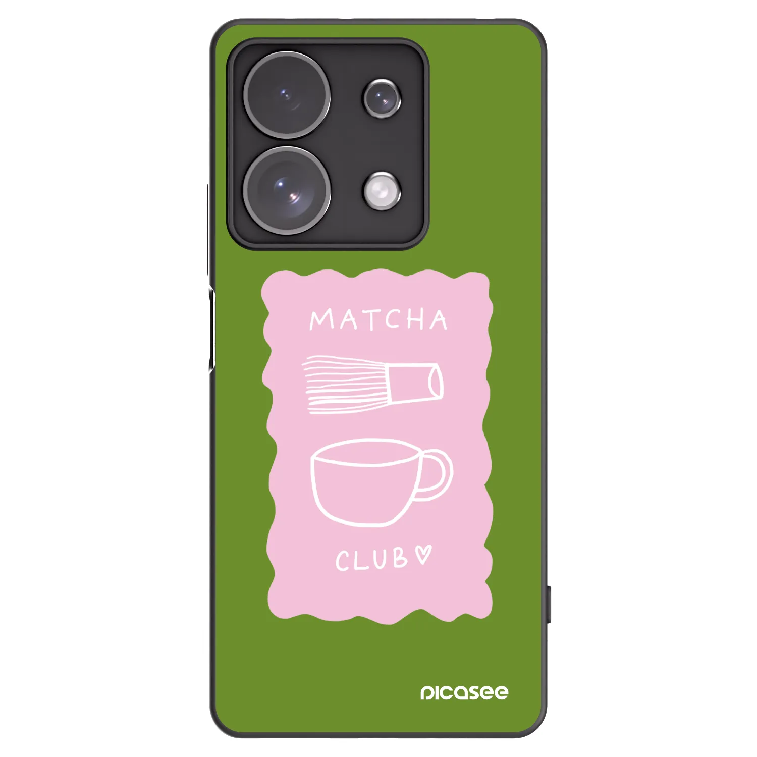 Picasee silikónový čierny obal pre Xiaomi Redmi Note 13 Pro 4G - Matcha club