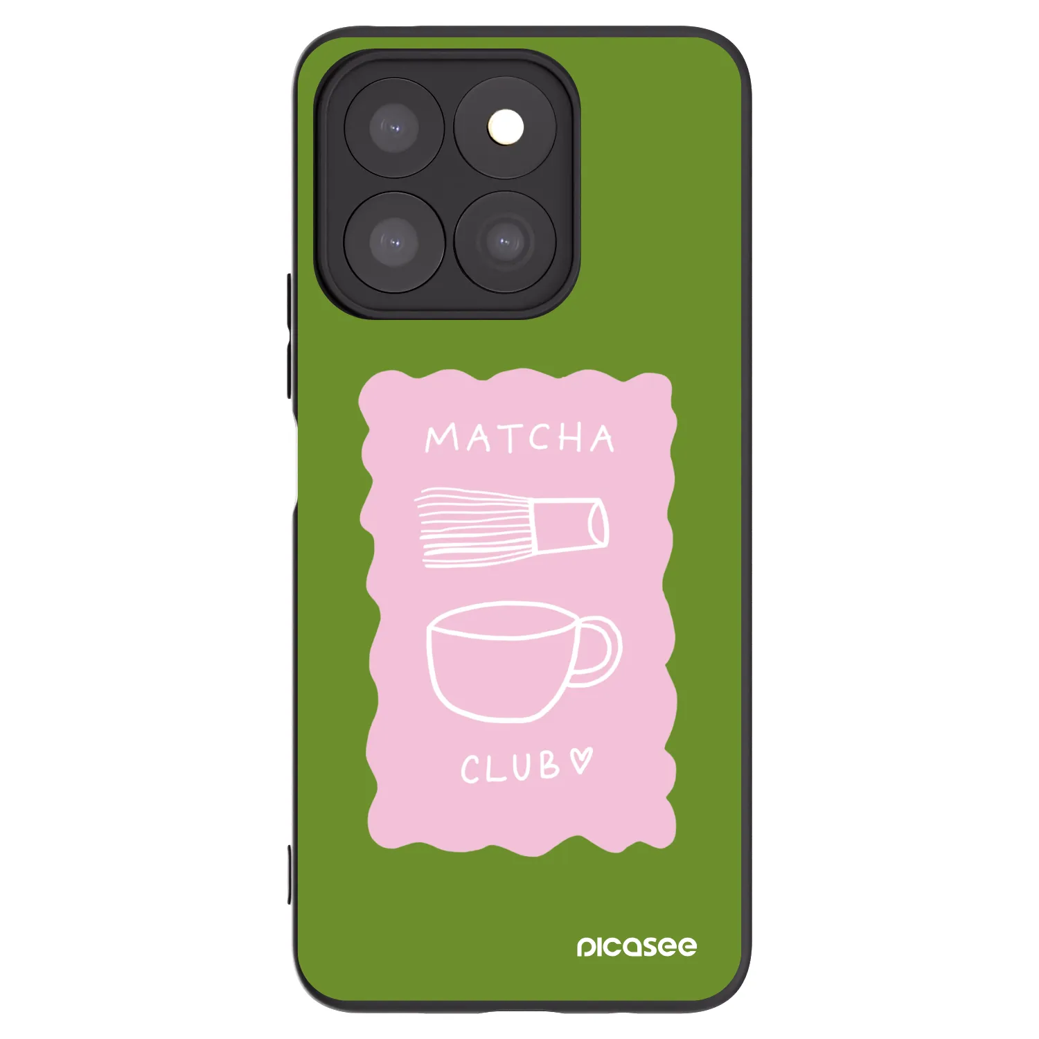 Picasee silikónový čierny obal pre Honor X8b - Matcha club