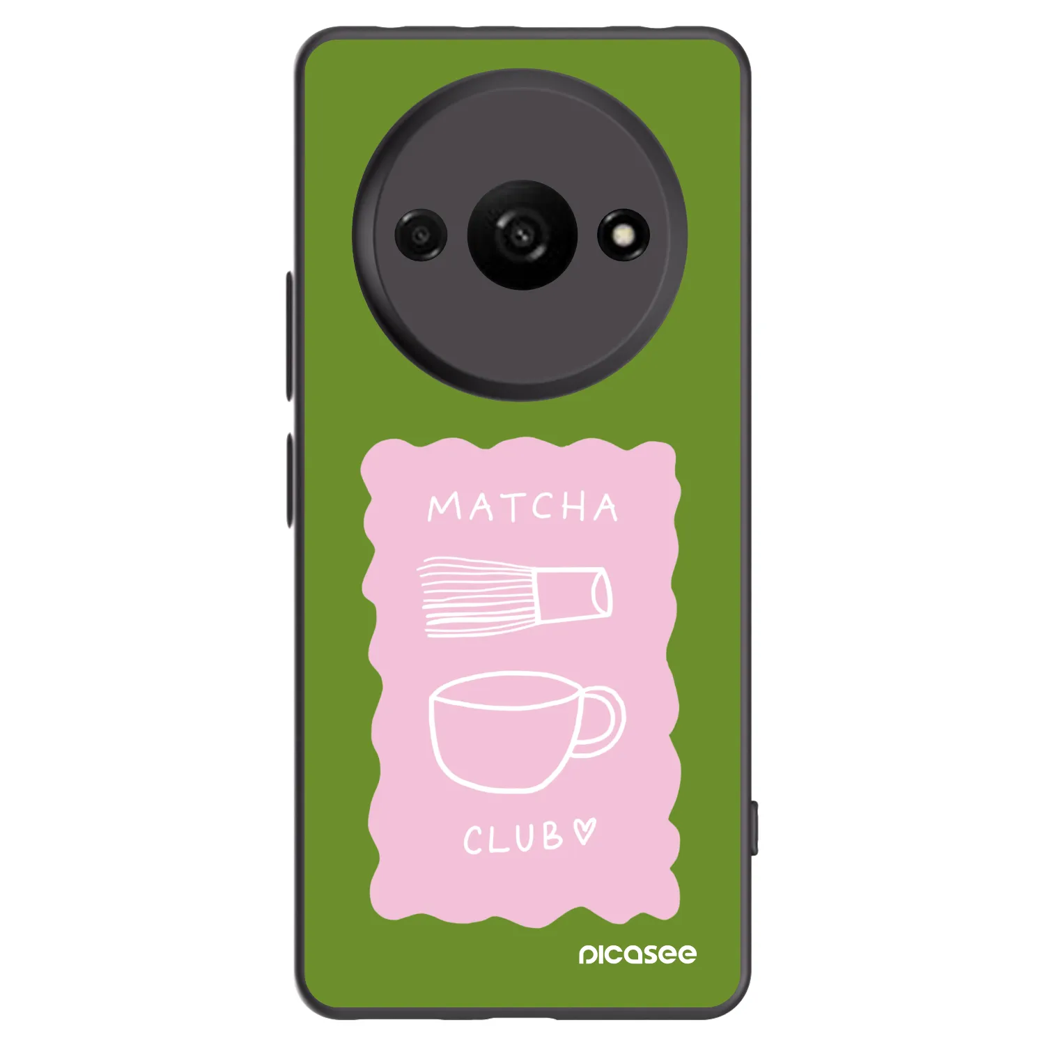Picasee silikónový čierny obal pre Xiaomi Redmi A3 - Matcha club