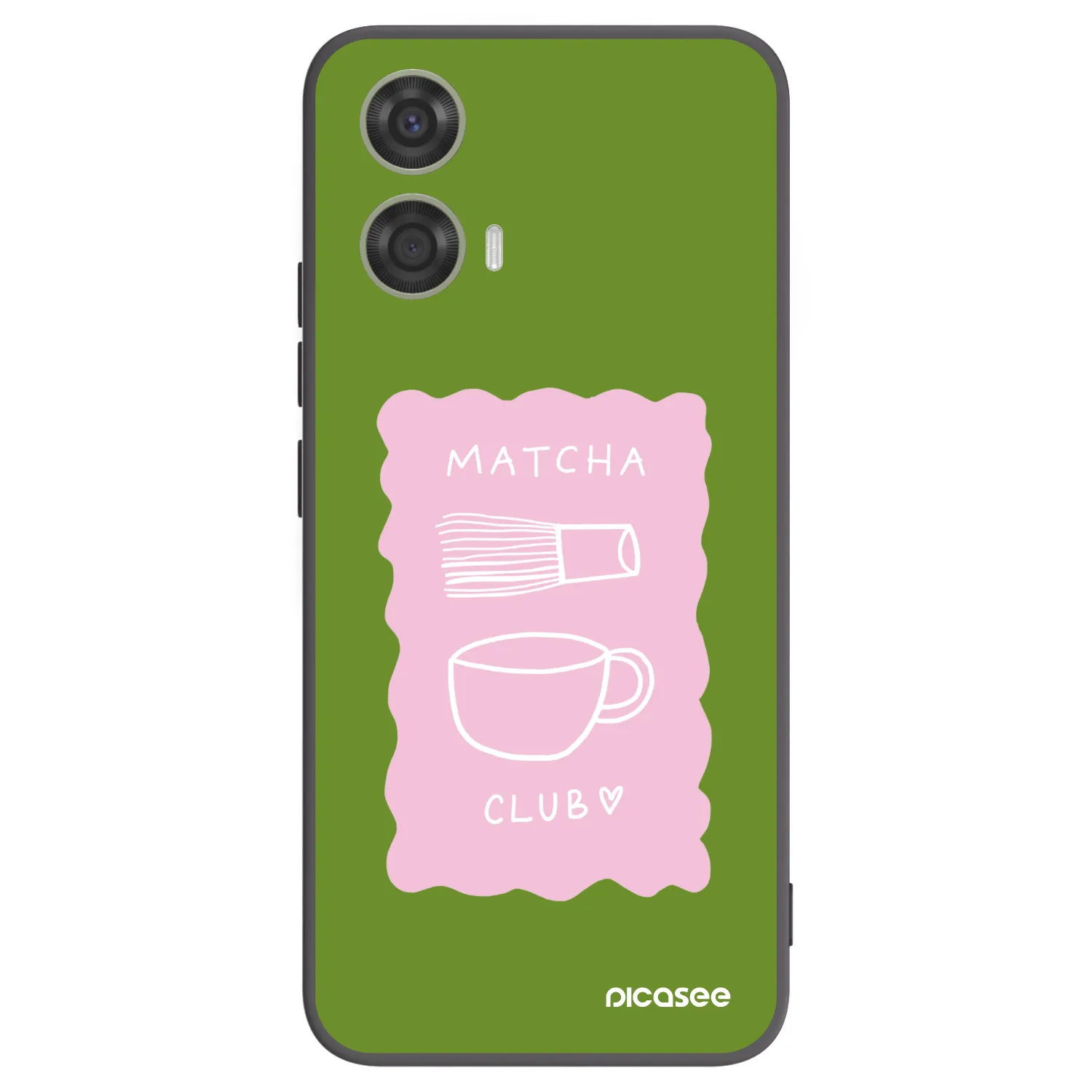 Picasee silikónový čierny obal pre Motorola Moto G24 - Matcha club