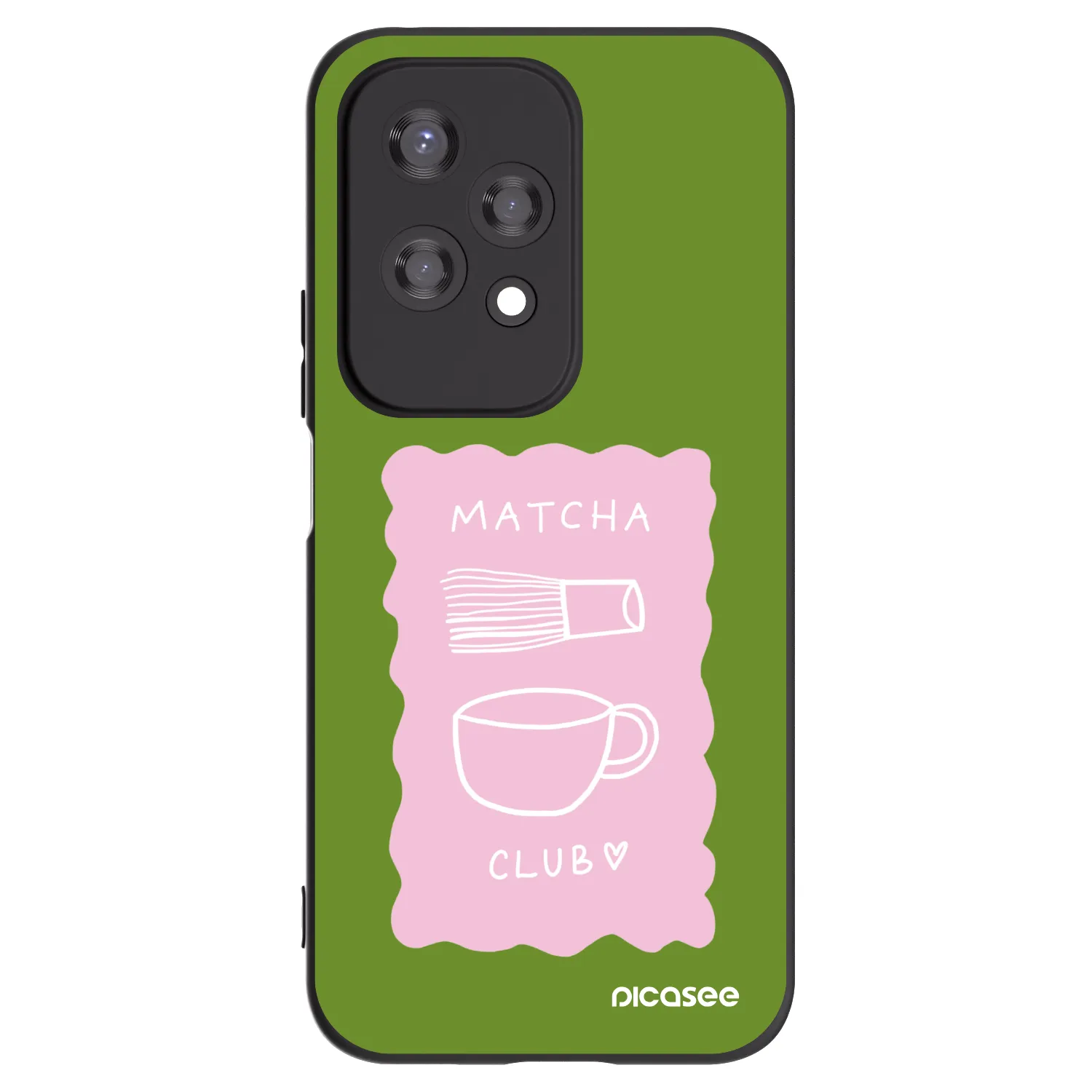 Picasee silikónový čierny obal pre Honor 200 Lite - Matcha club