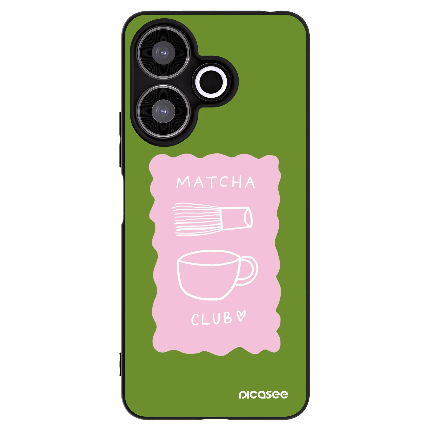 Picasee silikónový čierny obal pre Xiaomi Redmi 13 4G - Matcha club