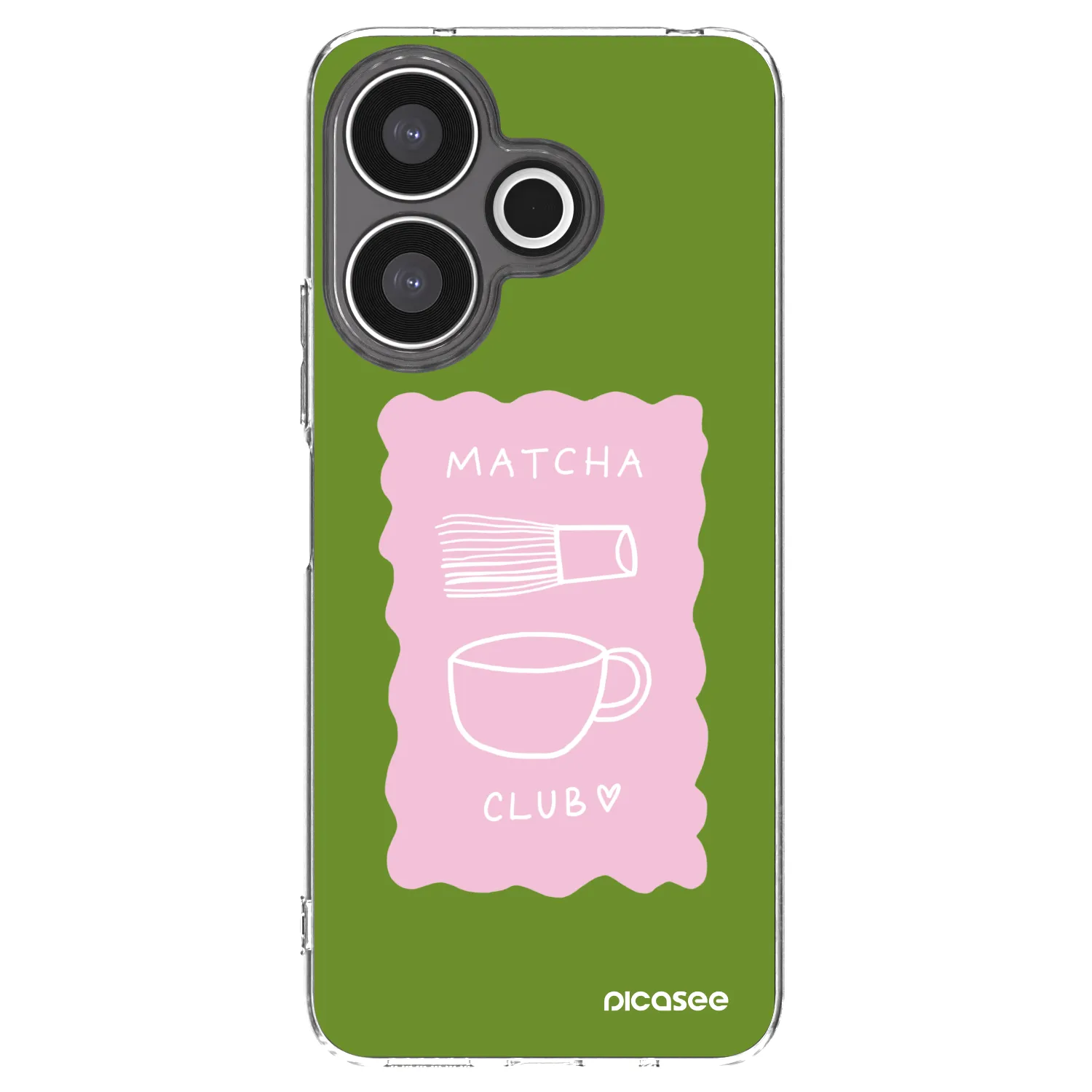 Picasee silikónový prehľadný obal pre Xiaomi Redmi 13 4G - Matcha club
