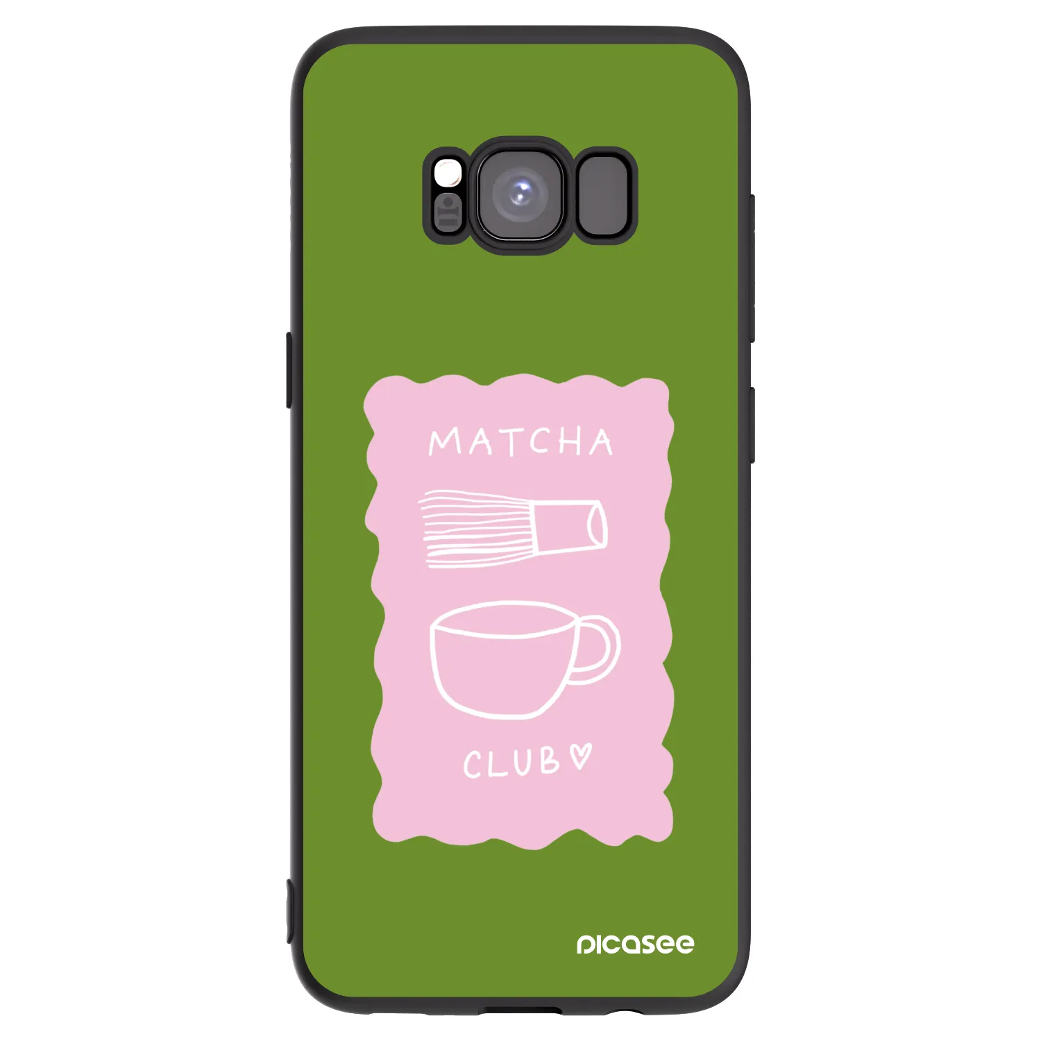 Picasee silikónový čierny obal pre Samsung Galaxy S8 G950F - Matcha club