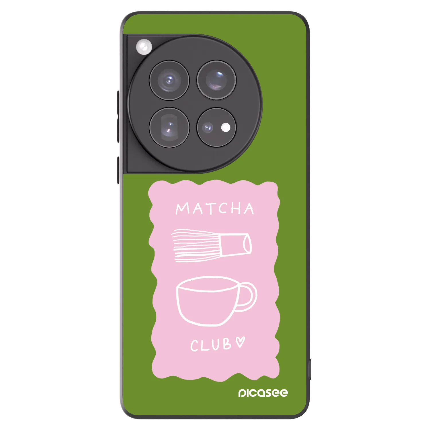 Picasee silikónový čierny obal pre OnePlus 12 5G - Matcha club