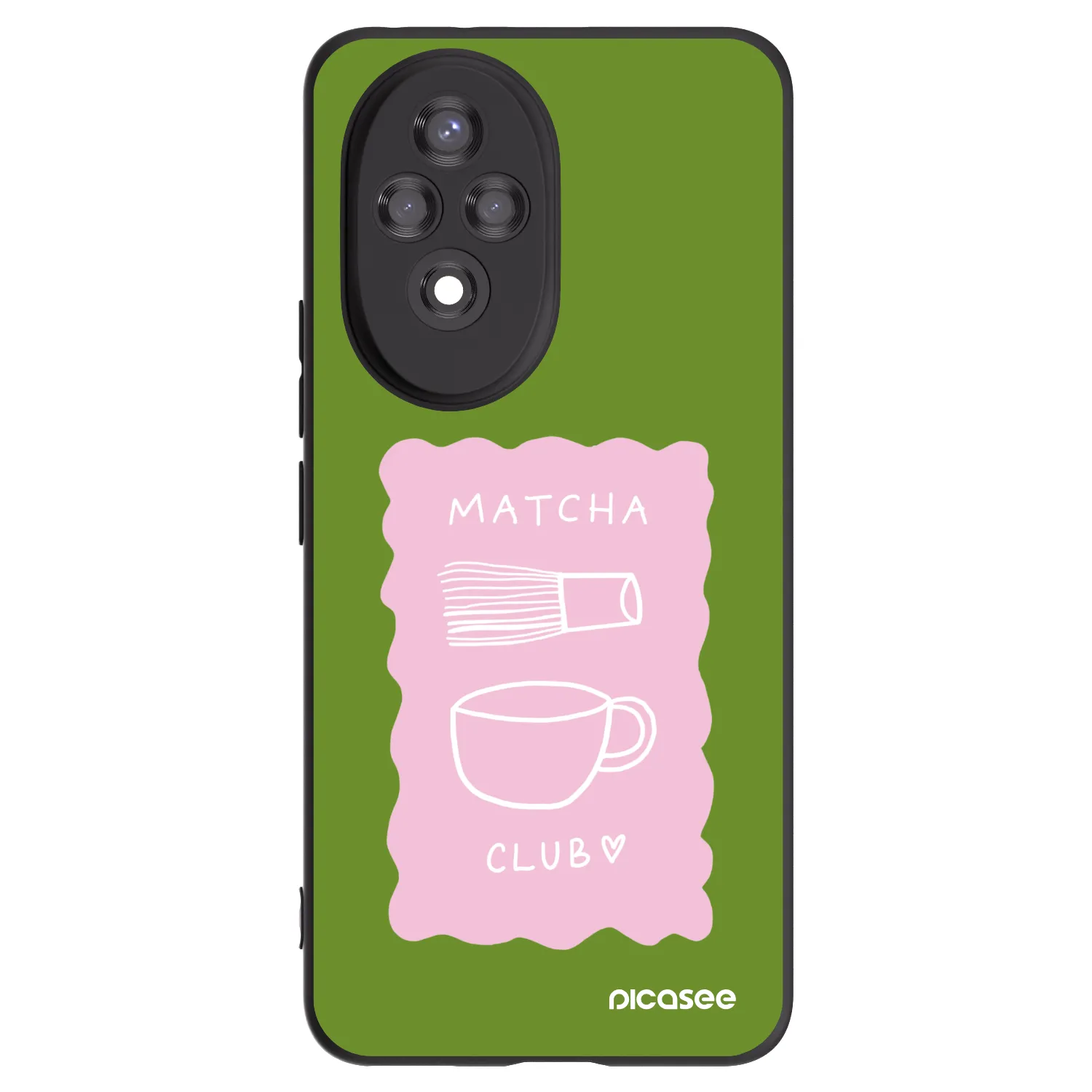 Picasee silikónový čierny obal pre Honor 200 Pro 5G - Matcha club