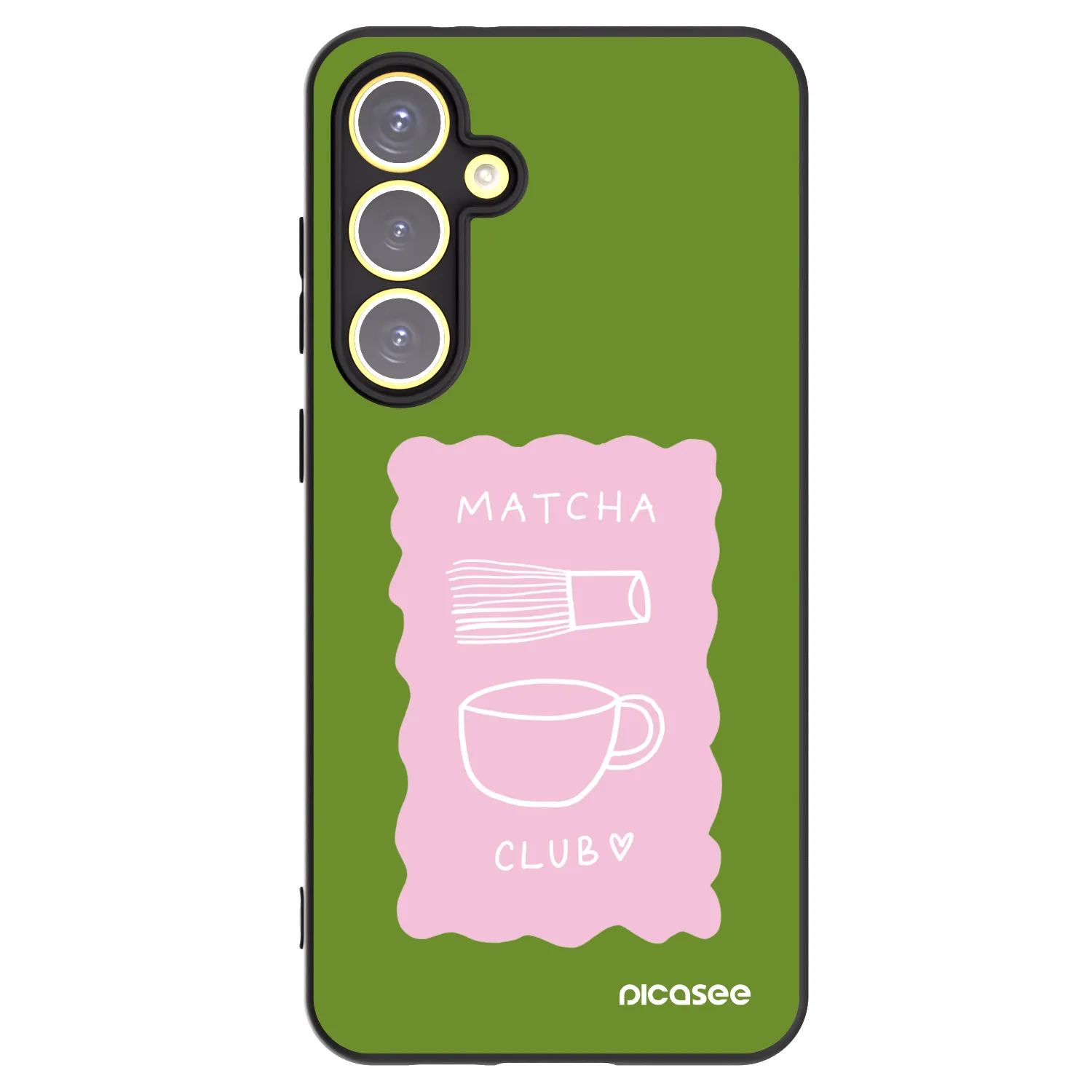 Picasee silikónový čierny obal pre Samsung Galaxy S24 FE S721B - Matcha club