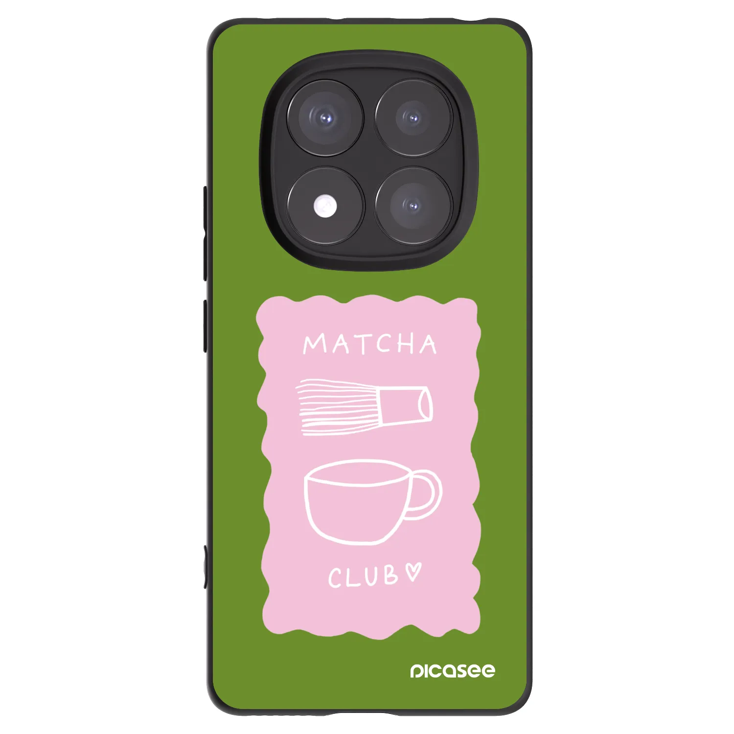 Picasee silikónový čierny obal pre Xiaomi Redmi Note 14 Pro 5G - Matcha club