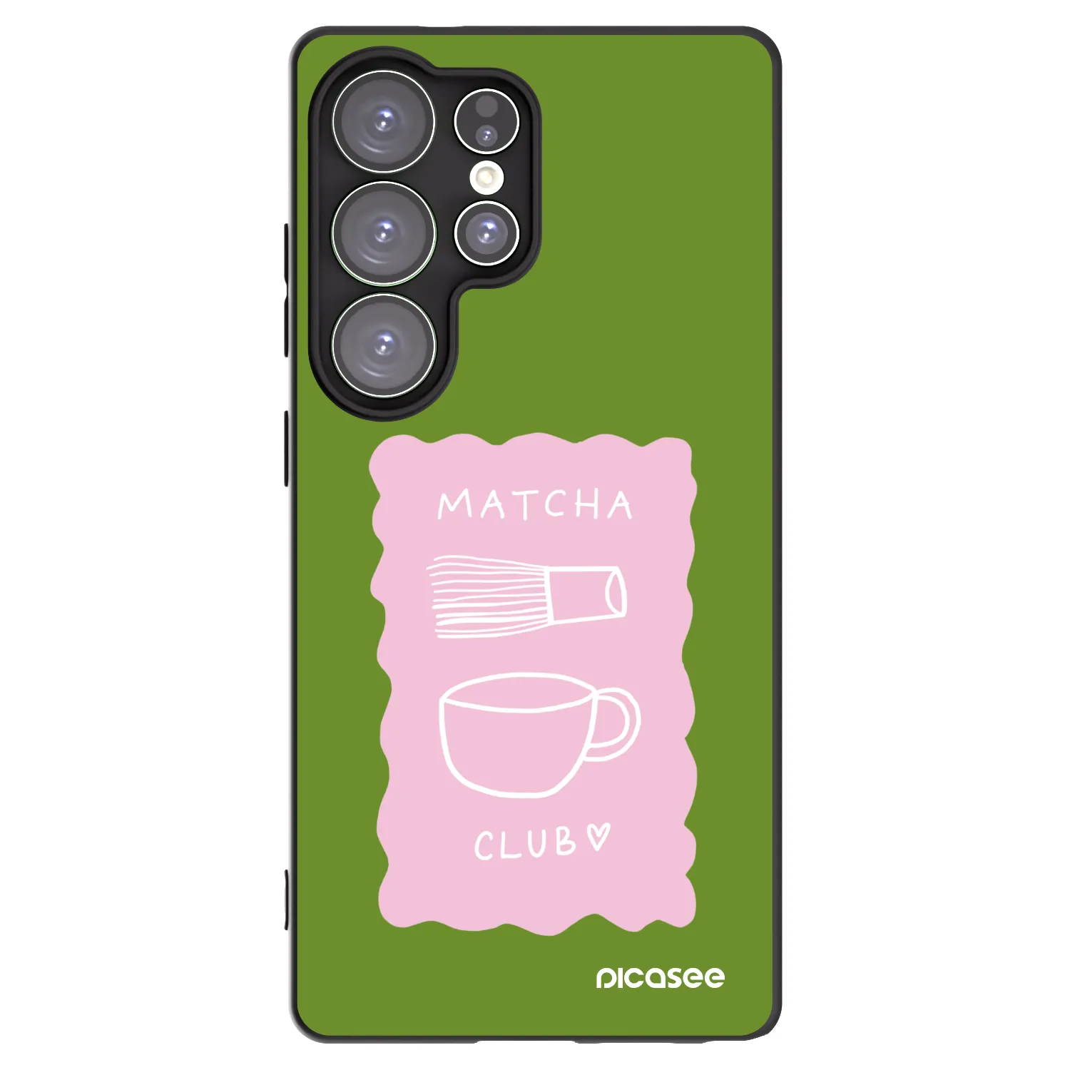 Picasee silikónový čierny obal pre Samsung Galaxy S25 Ultra 5G - Matcha club