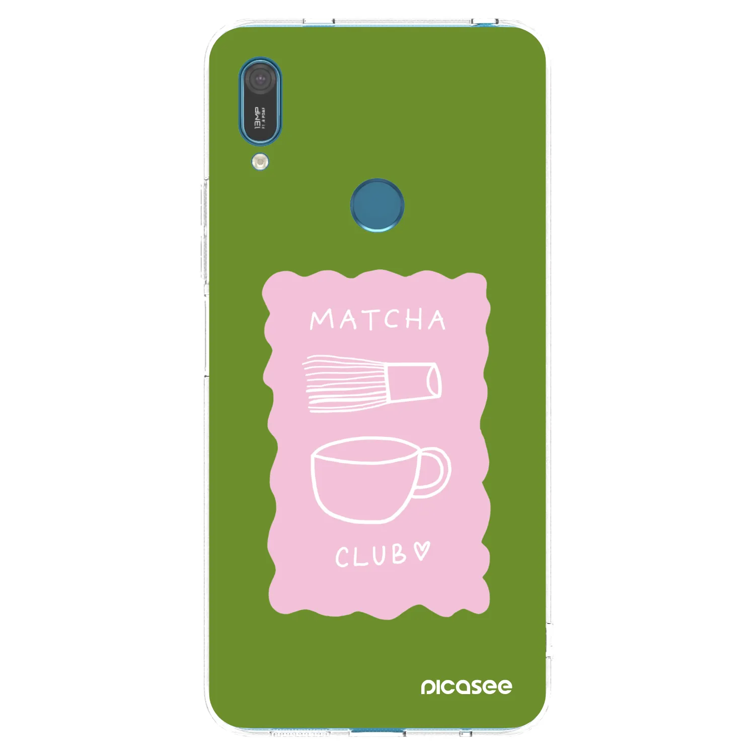 Picasee silikónový prehľadný obal pre Huawei Y7 2019 - Matcha club