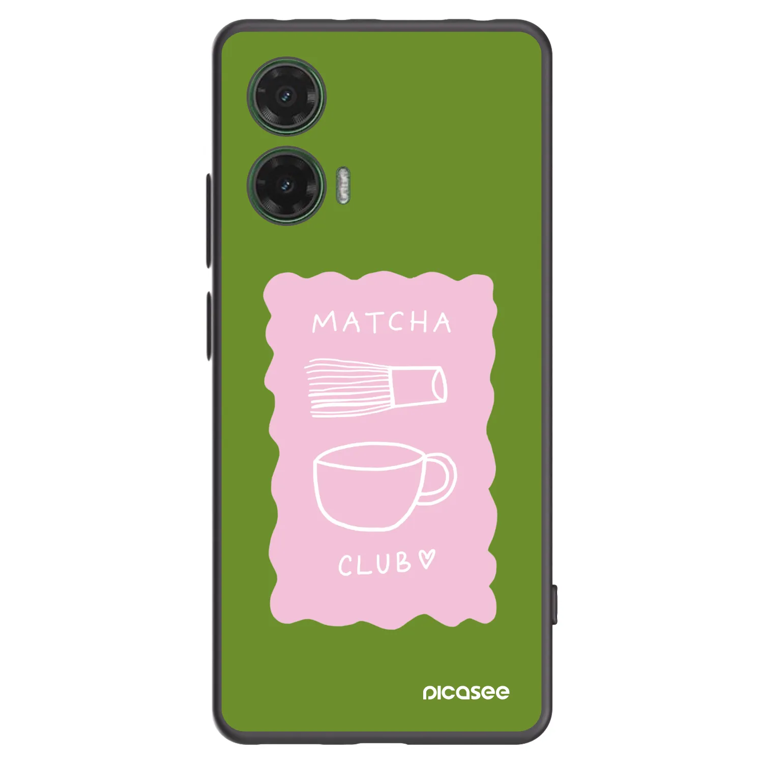 Picasee silikónový čierny obal pre Motorola Moto G35 5G - Matcha club