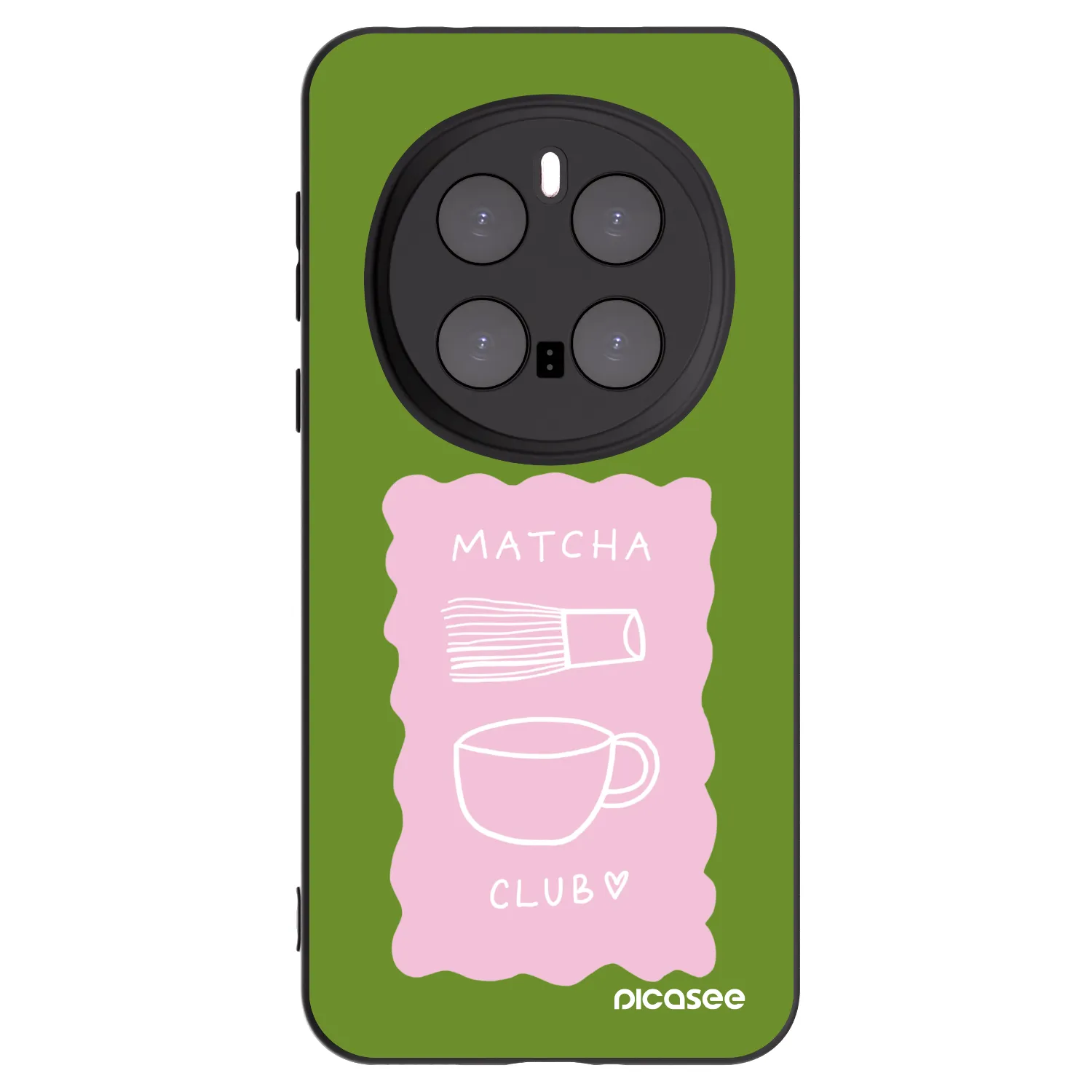 Picasee silikónový čierny obal pre Honor Magic7 Pro 5G - Matcha club